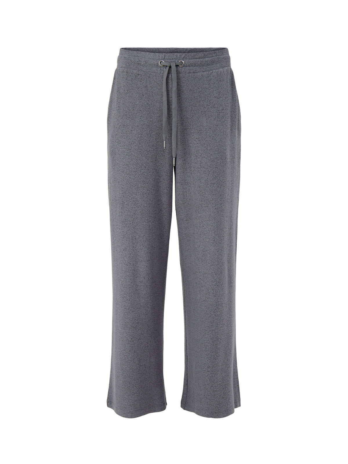 Biara 74 Viscose Blend Wide-Leg Trousers - Dark Earth Melange
