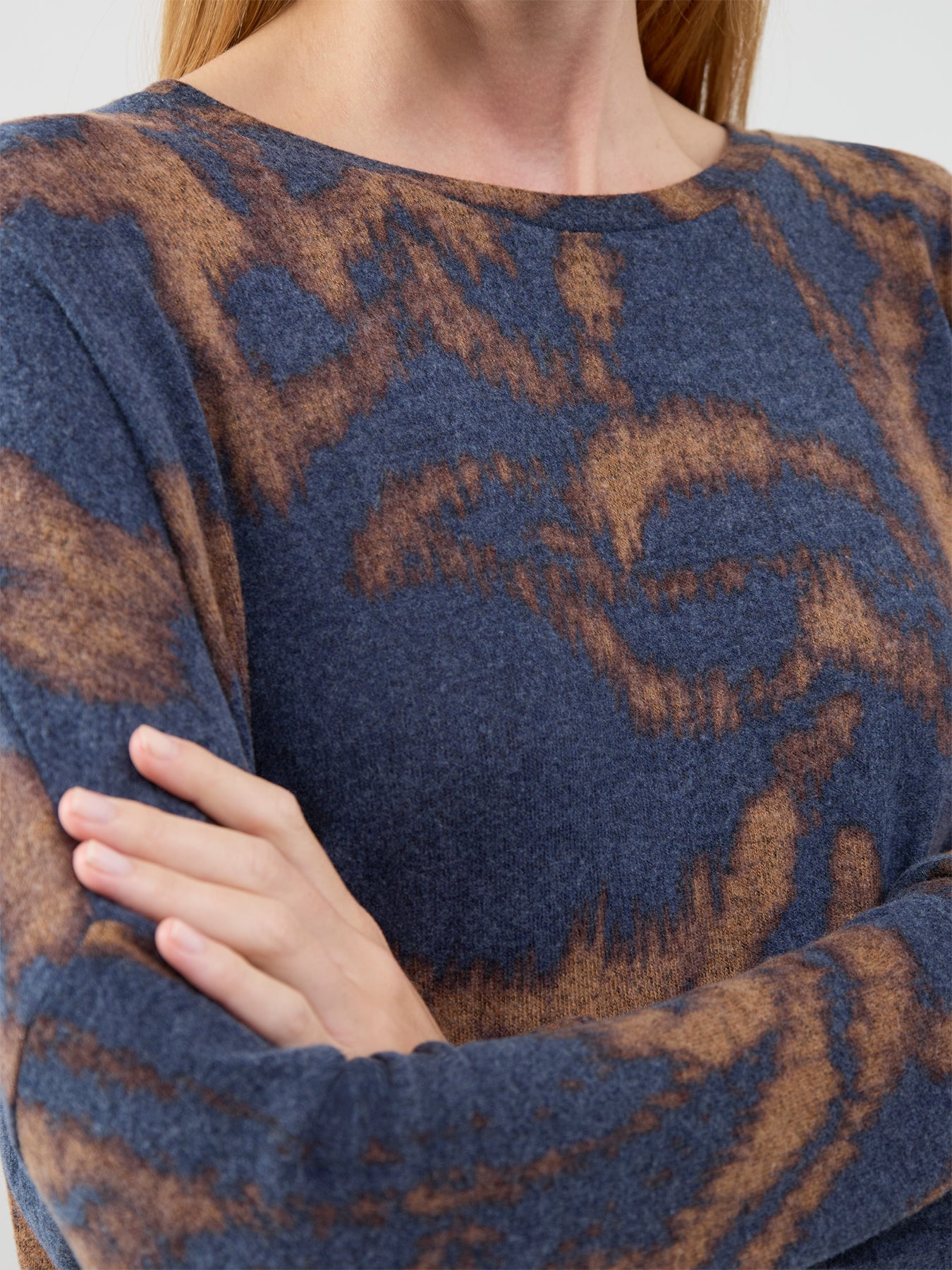 Biara ECOVERO Viscose-Blend Printed Top