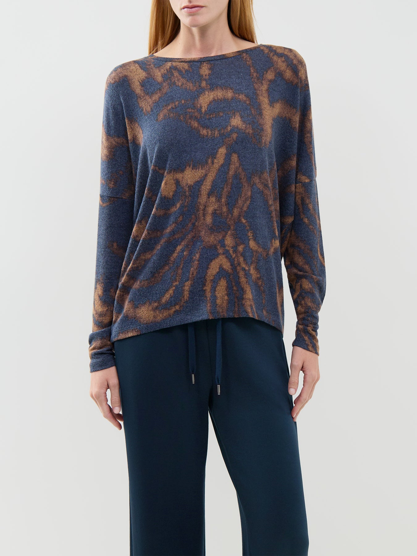 Biara ECOVERO Viscose-Blend Printed Top