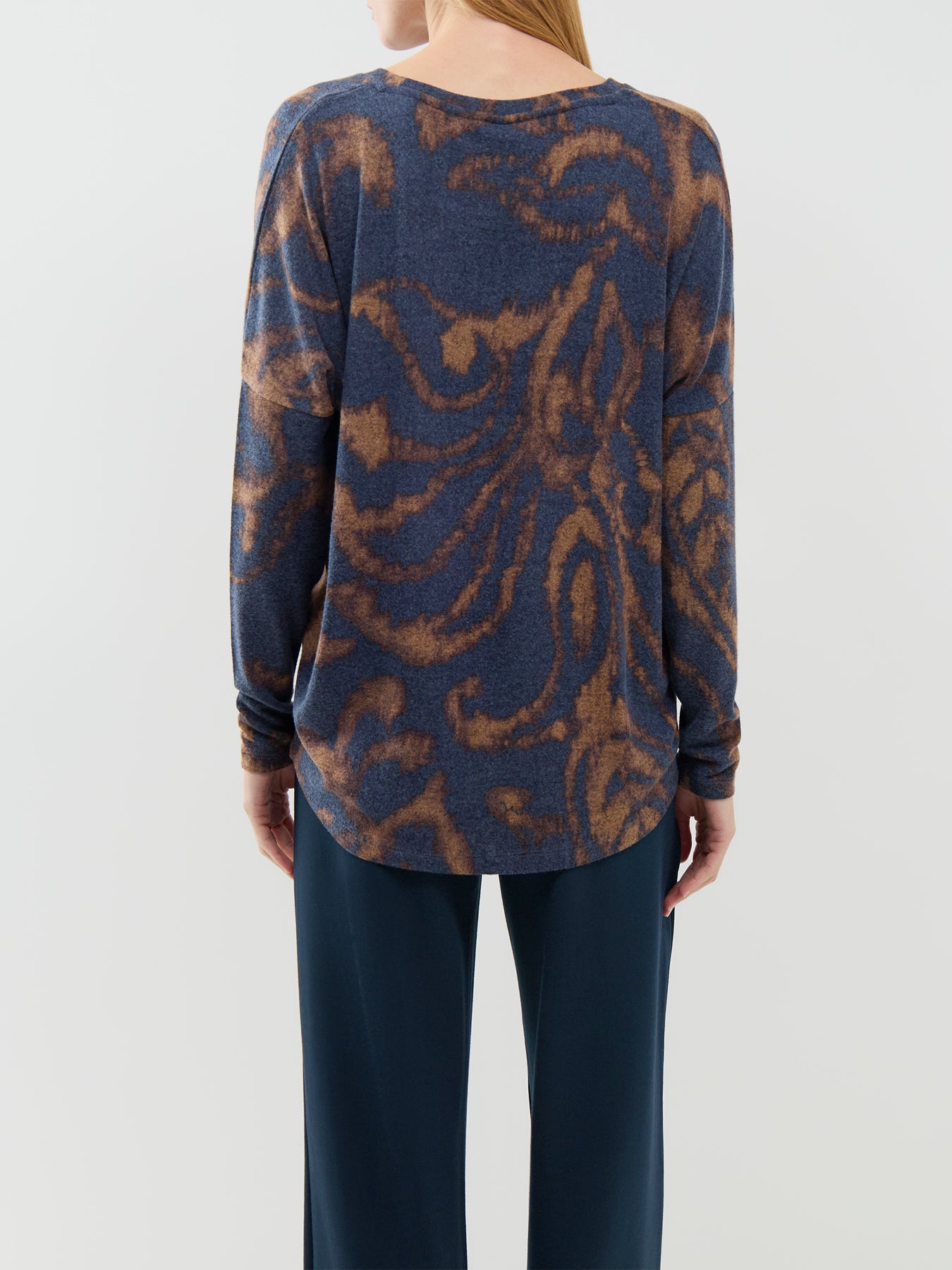 Biara ECOVERO Viscose-Blend Printed Top