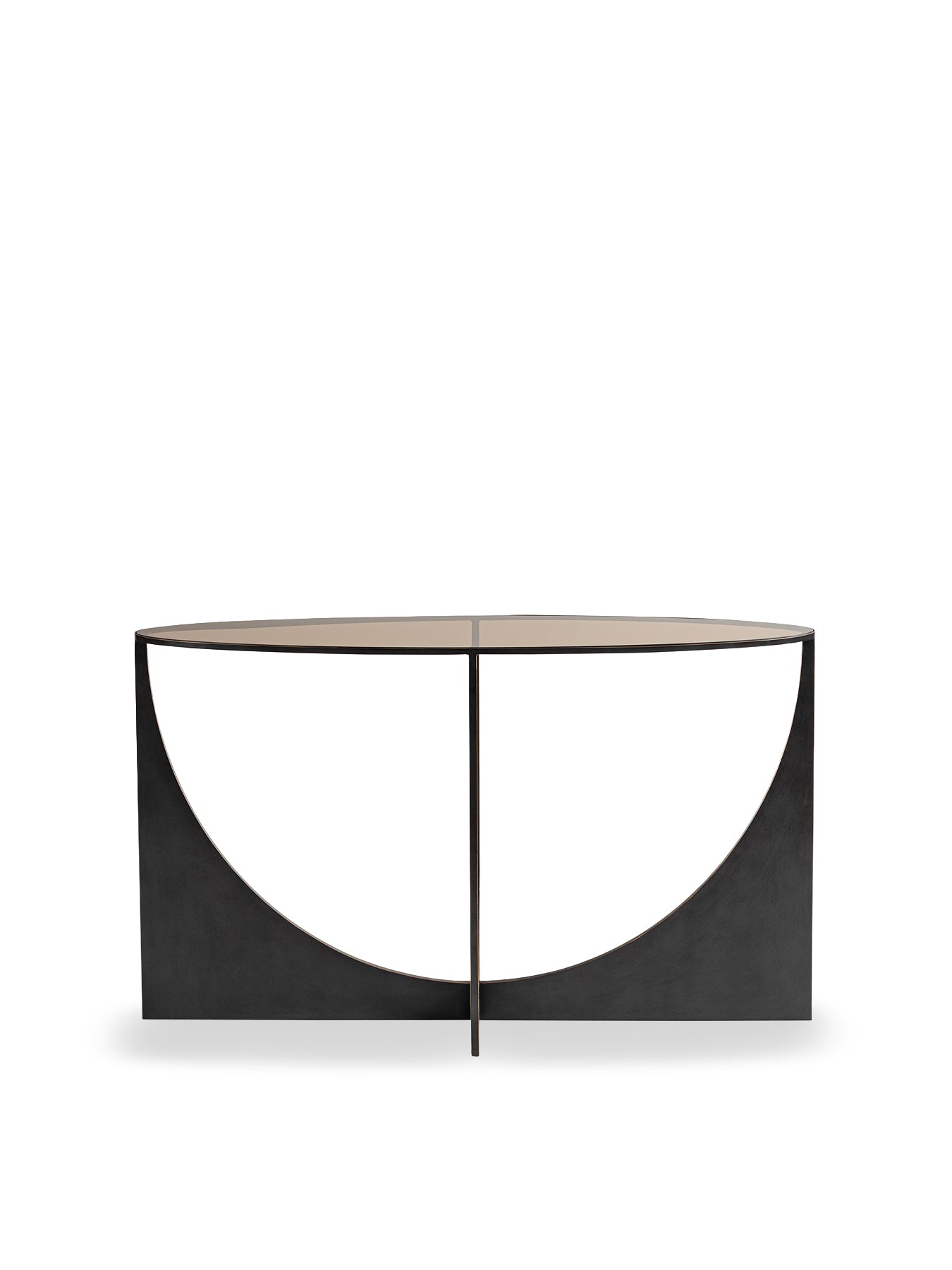 Glenthorpe Sculpted Console Table Brown