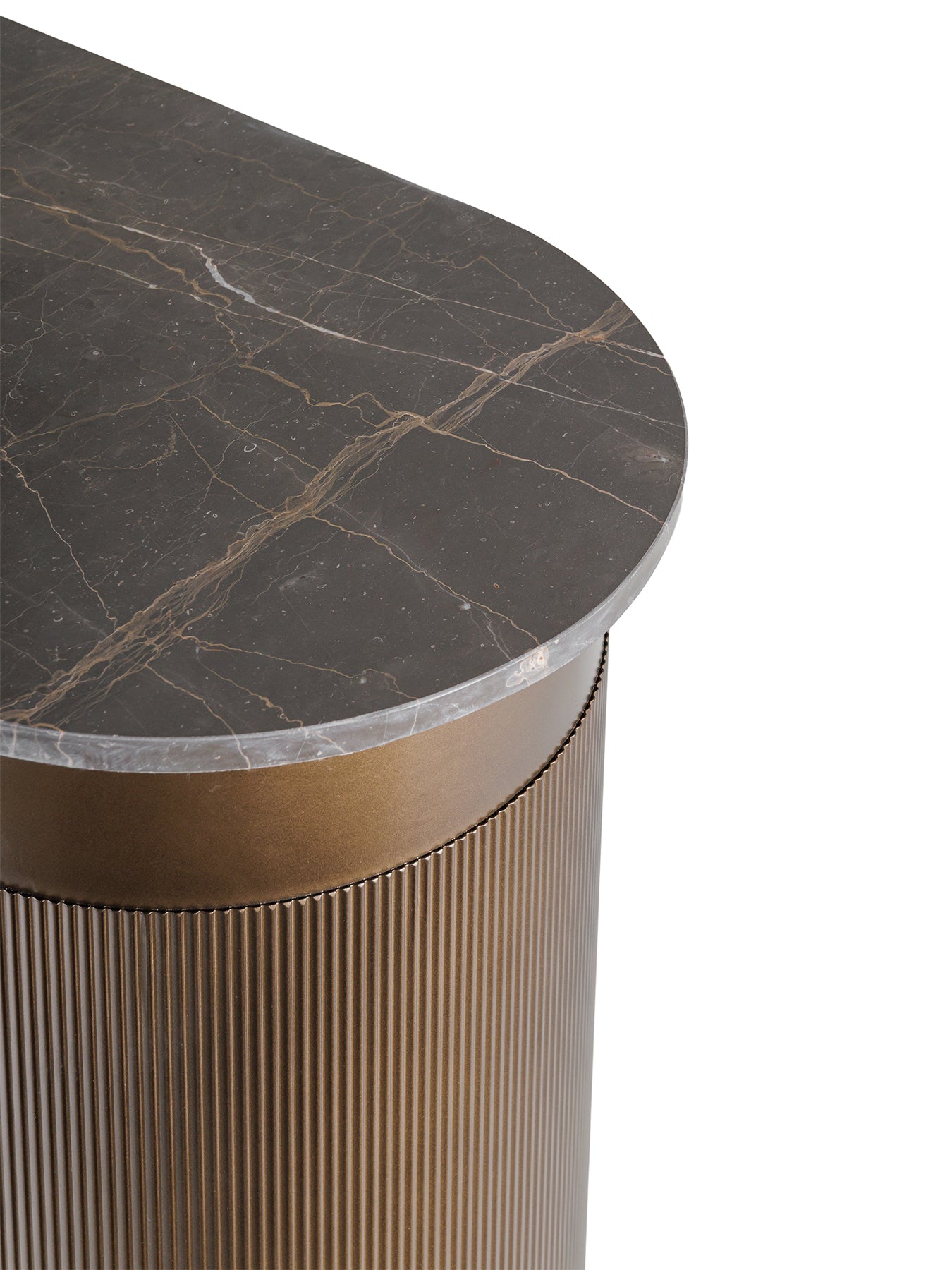 Belvedere Marble Study Desk Gold