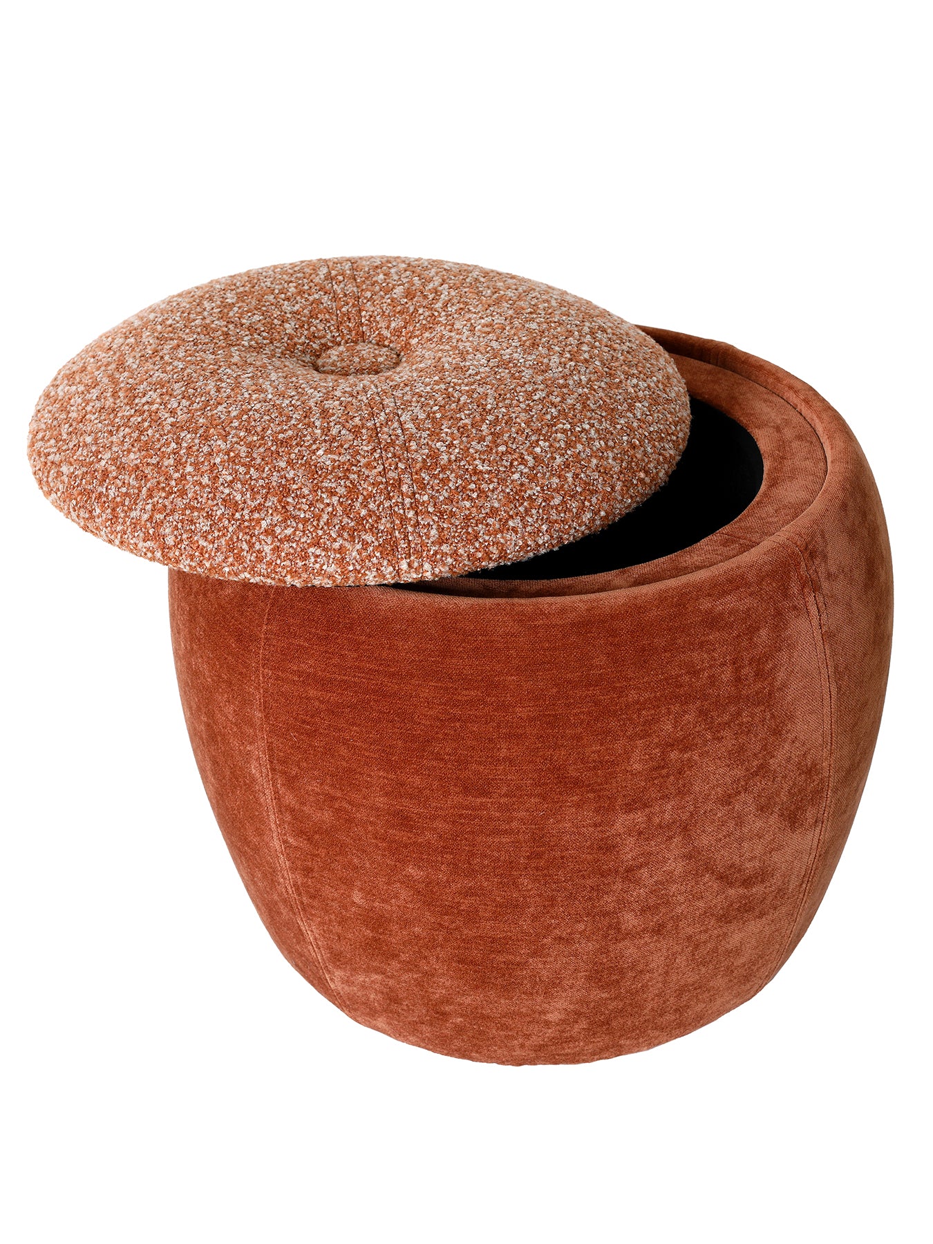 Clemance Storage Stool Terracotta