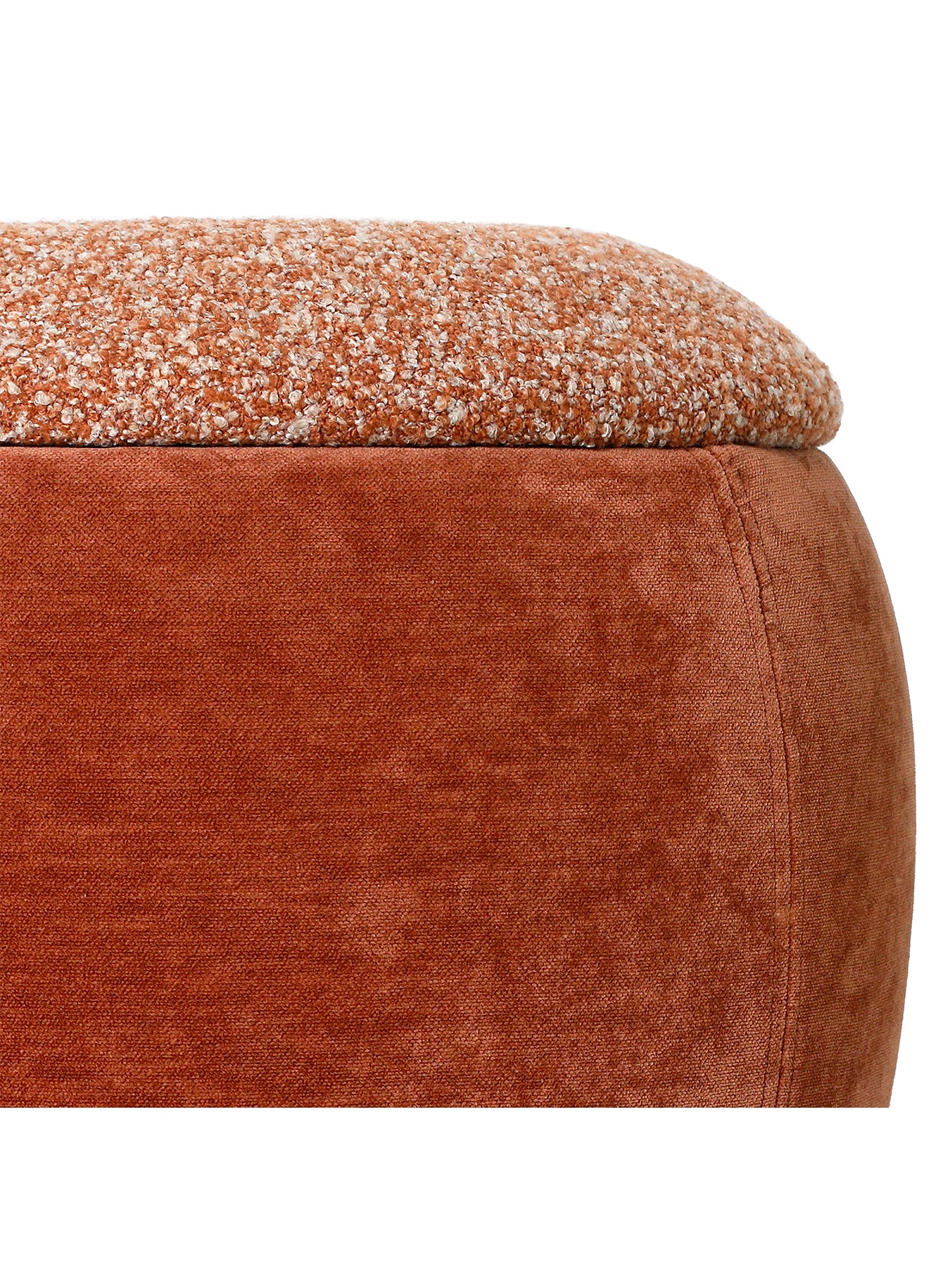 Clemance Storage Stool Terracotta