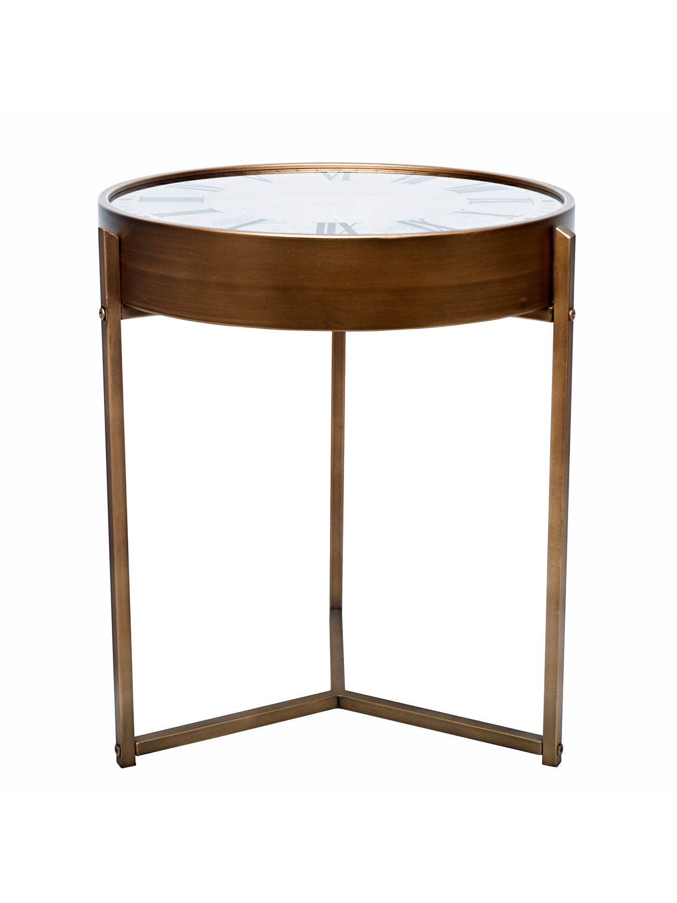 Atlas Moving Cogs Side Table Gold