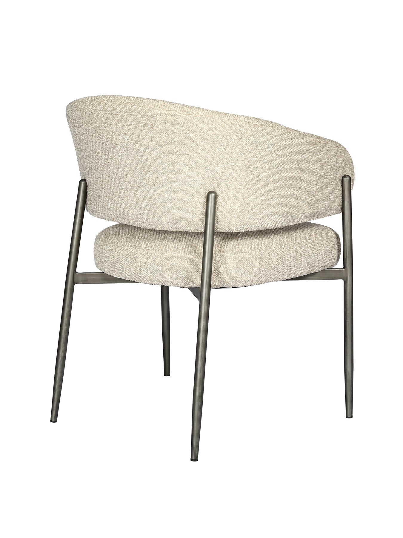 Holmes Bouclé Upholstered Dining Chair Grey