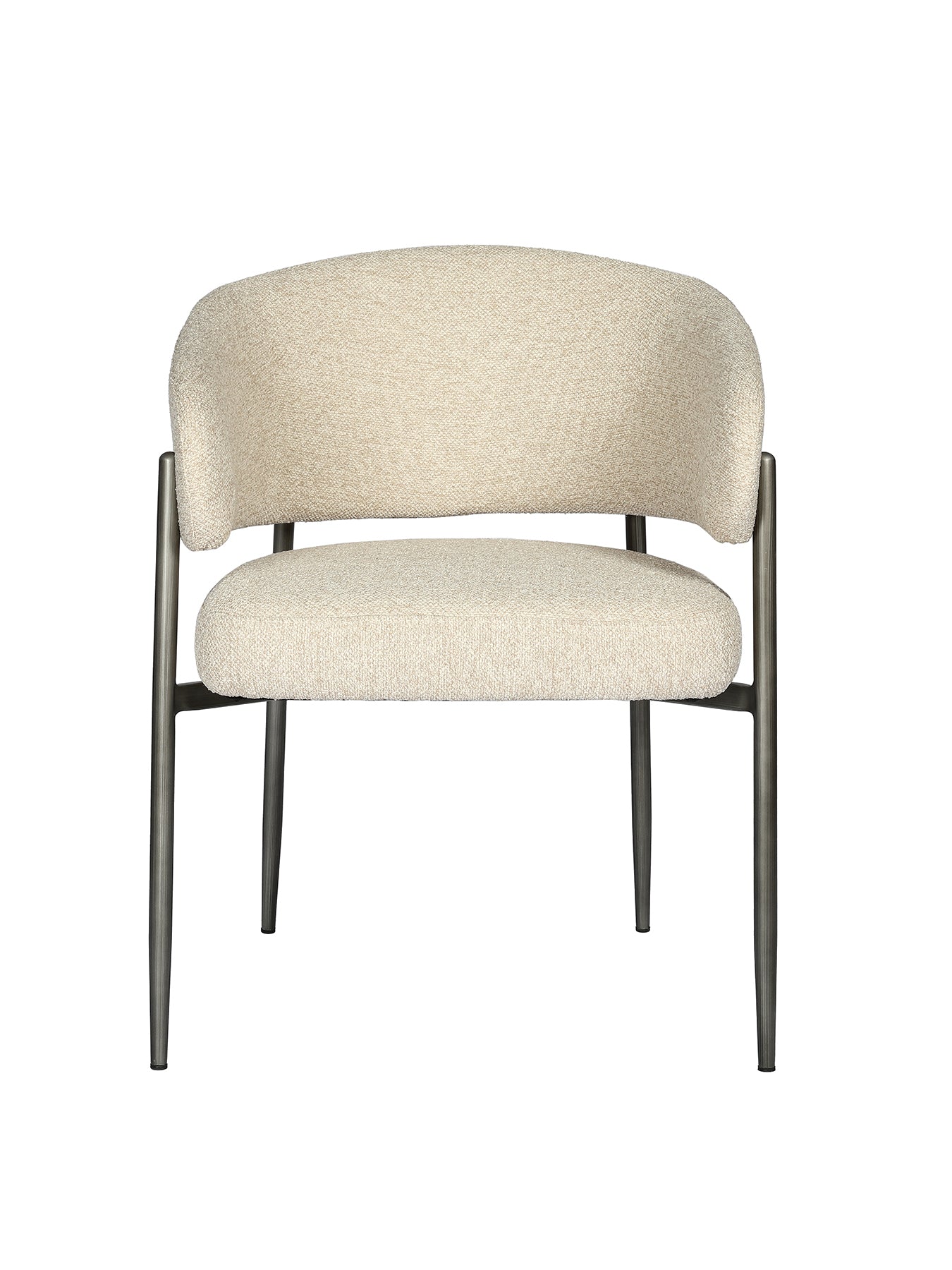 Holmes Bouclé Upholstered Dining Chair Grey