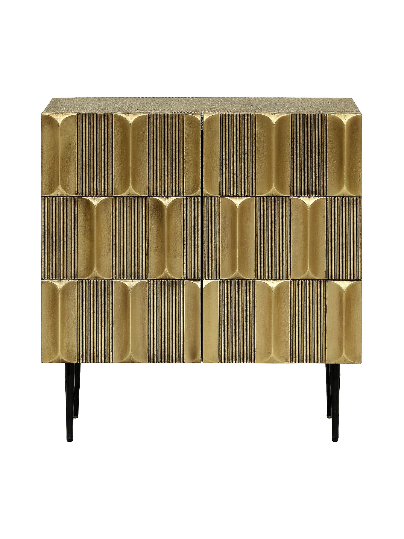 Verano Brass 2 Door Cabinet