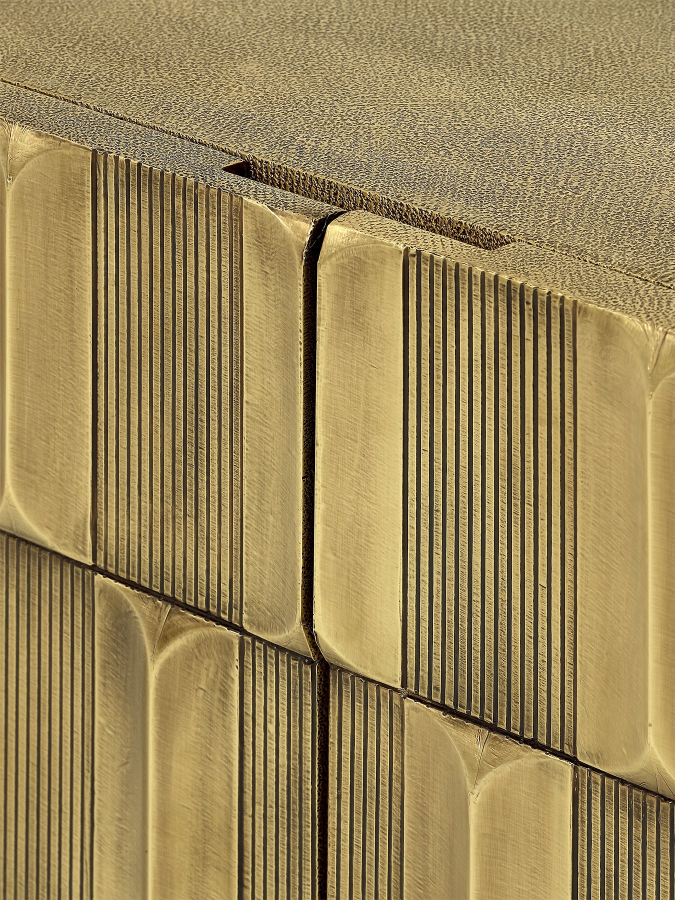 Verano Brass 2 Door Cabinet
