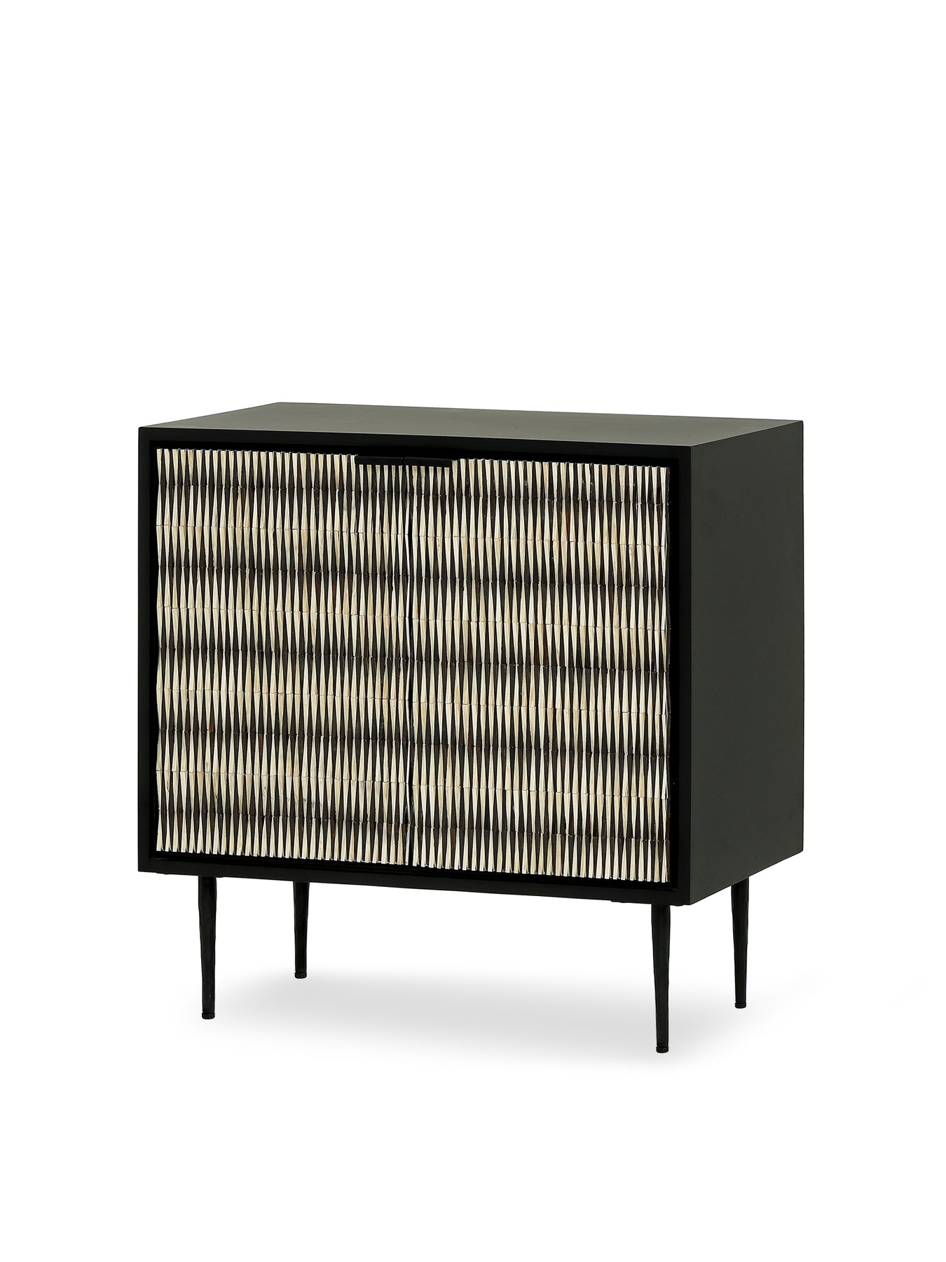Imperia Bone Inlay Display Cabinet Black