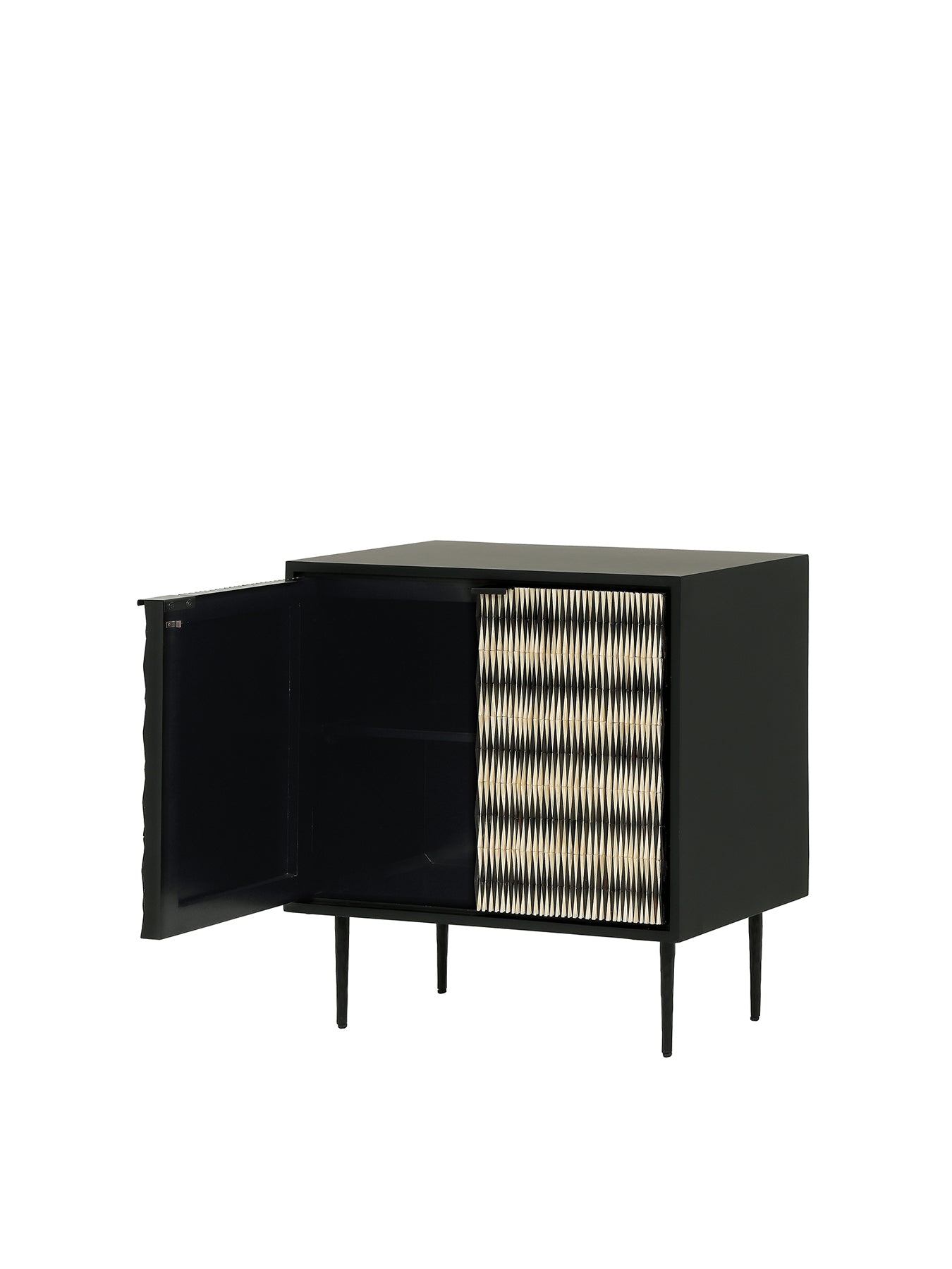 Imperia Bone Inlay Display Cabinet Black