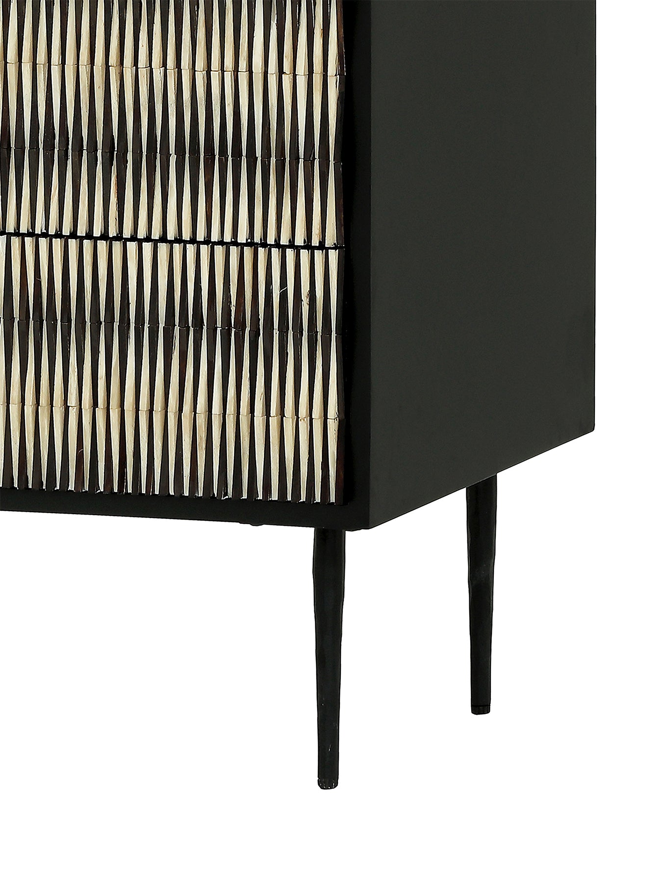 Imperia Bone Inlay Chest of Drawers Black