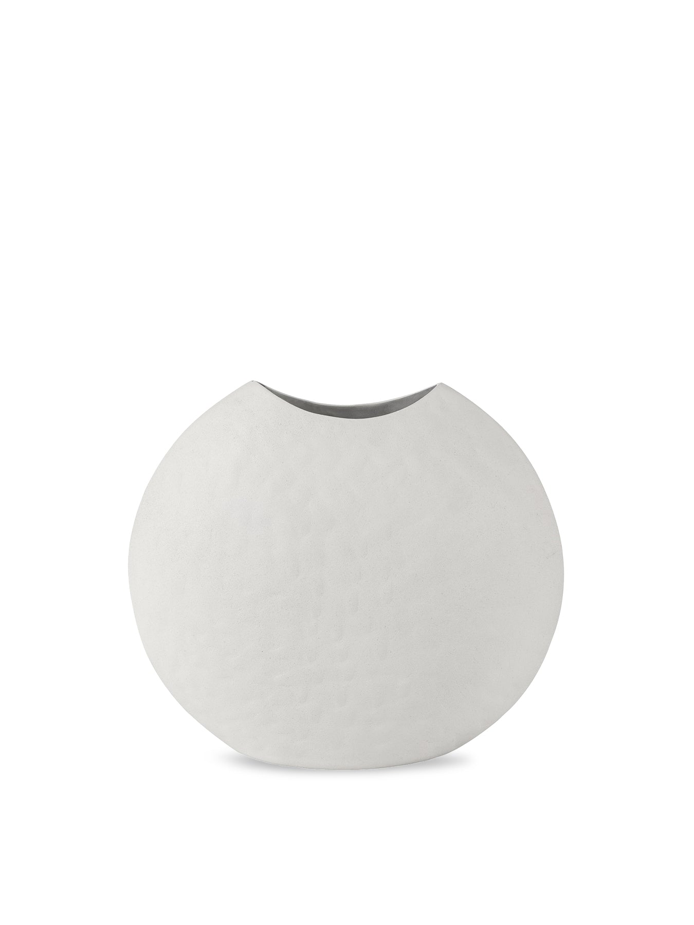 Samui Stonewash Moon Vase White