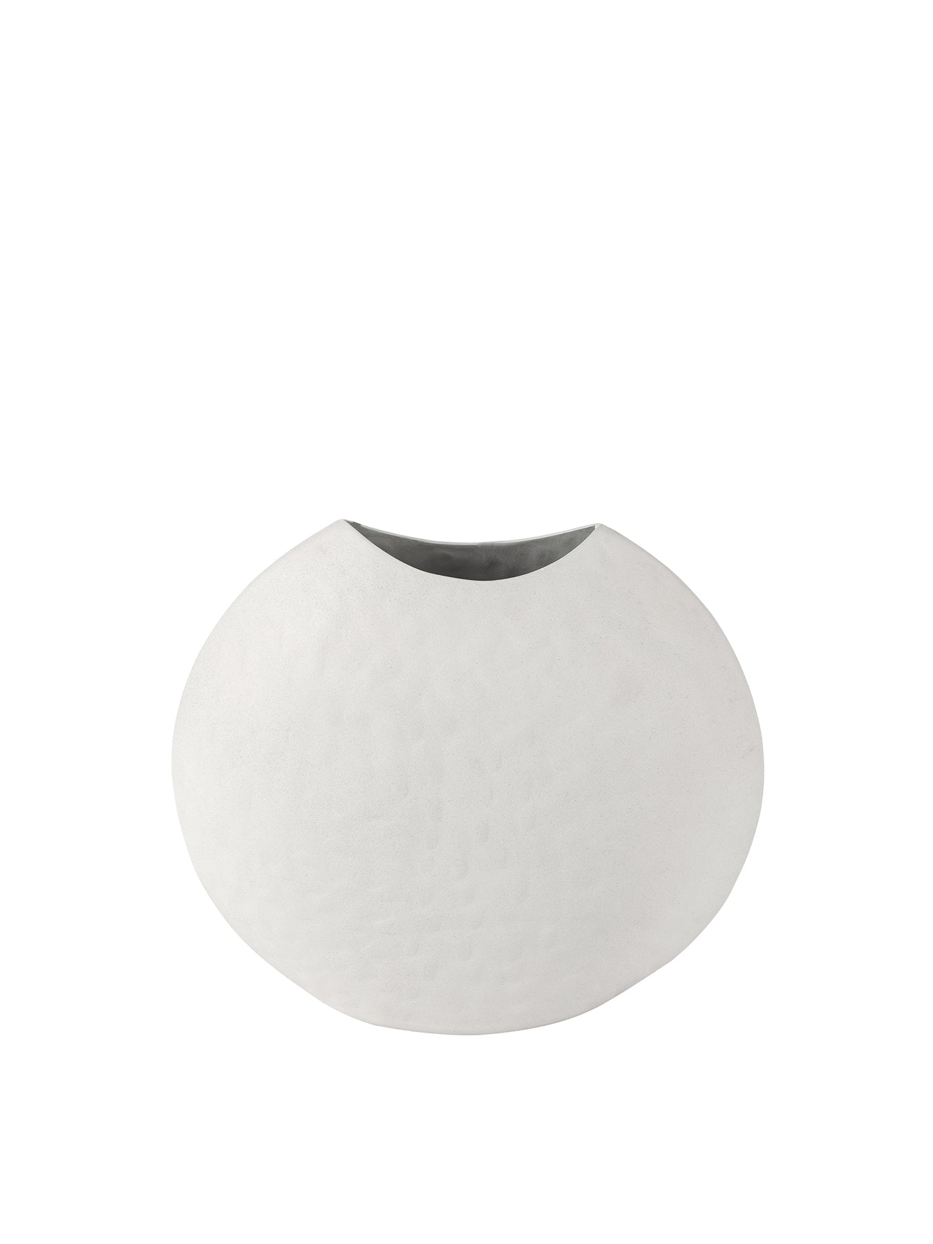 Samui Stonewash Moon Vase White