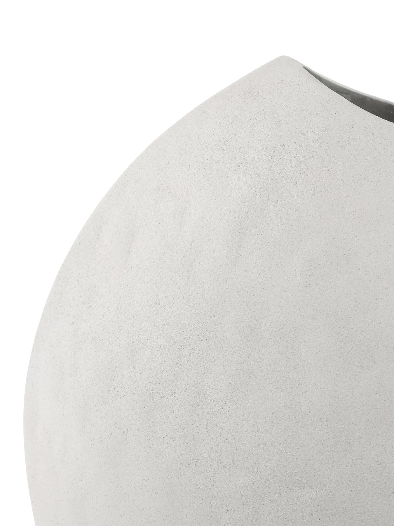 Samui Stonewash Moon Vase White