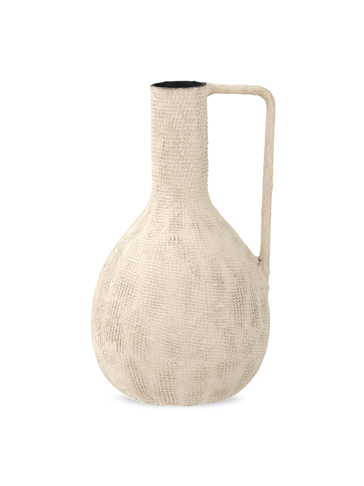 Navi Teardrop Textured Metal Vase