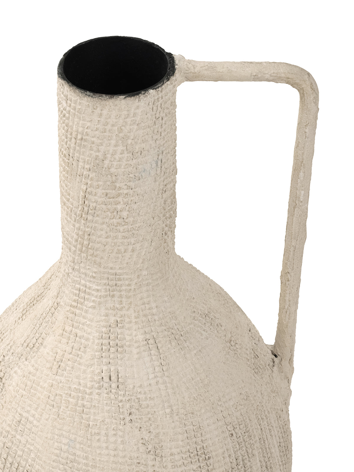 Navi Teardrop Textured Metal Vase