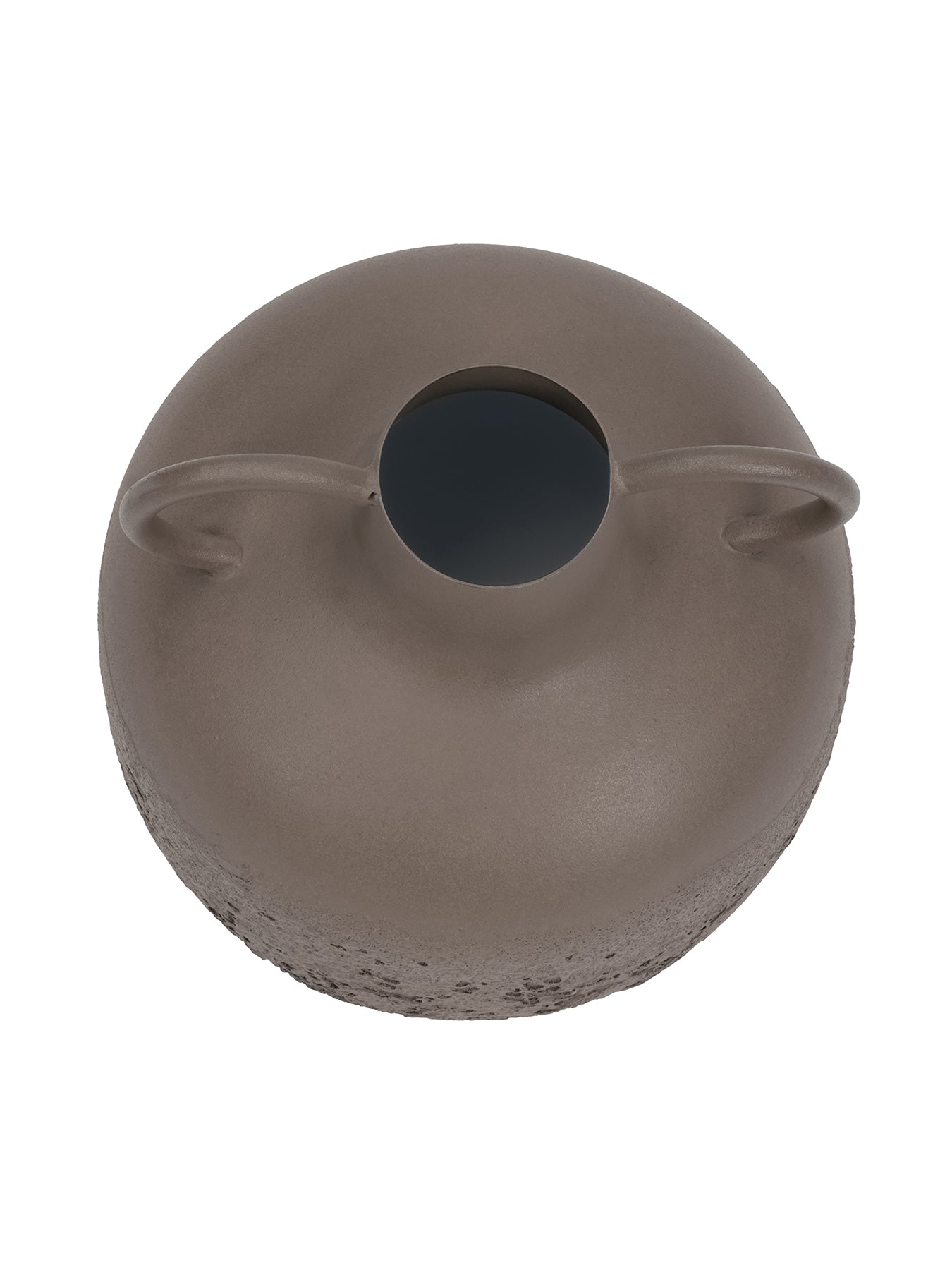 Alora Textured Metal Vase Small Brown