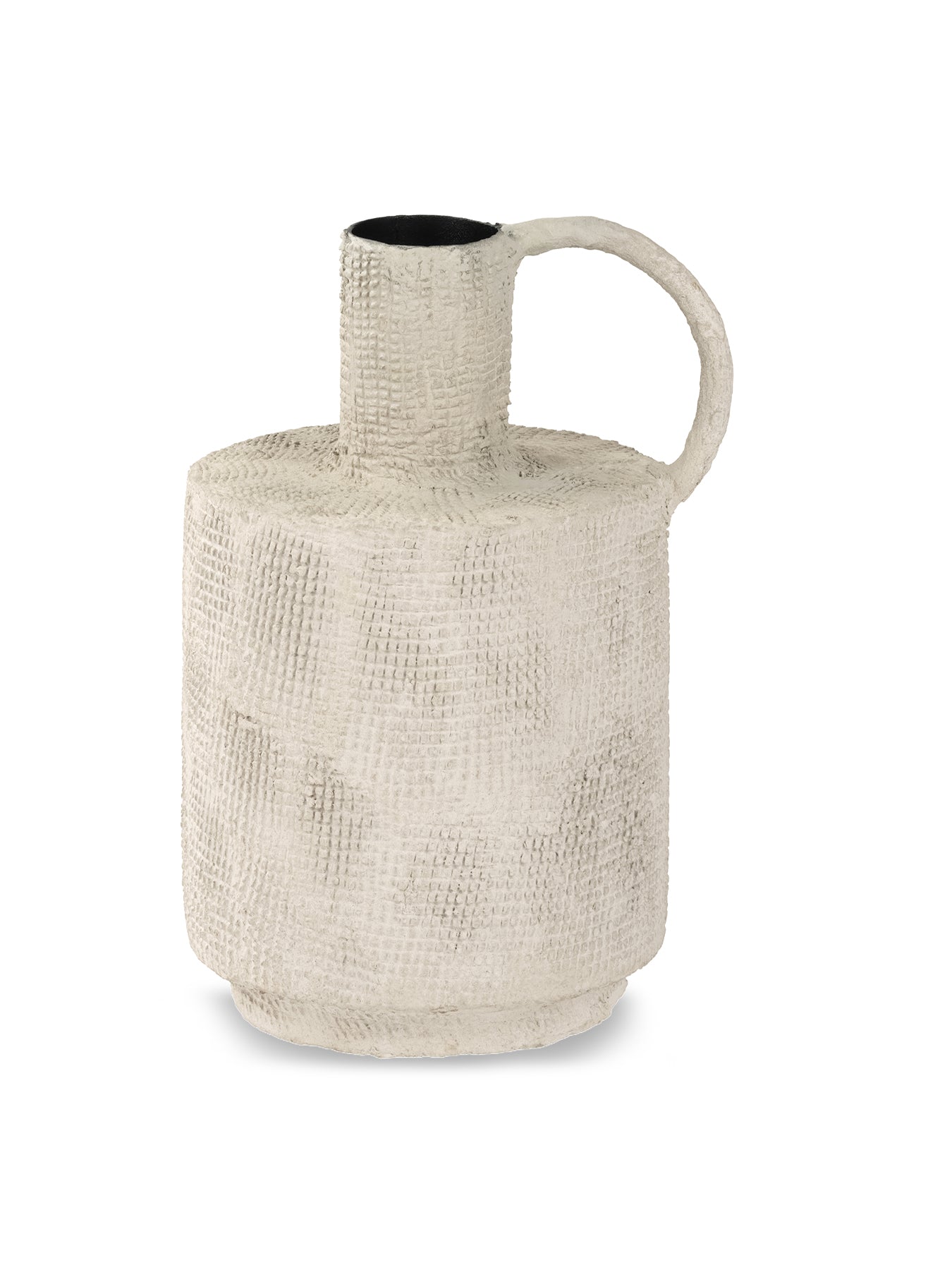 Navi Textured Barrel Vase Cream