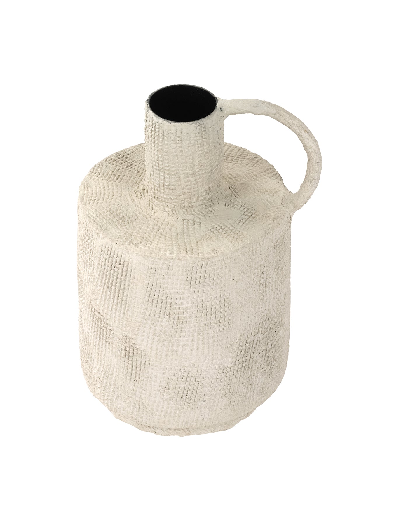 Navi Textured Barrel Vase Cream
