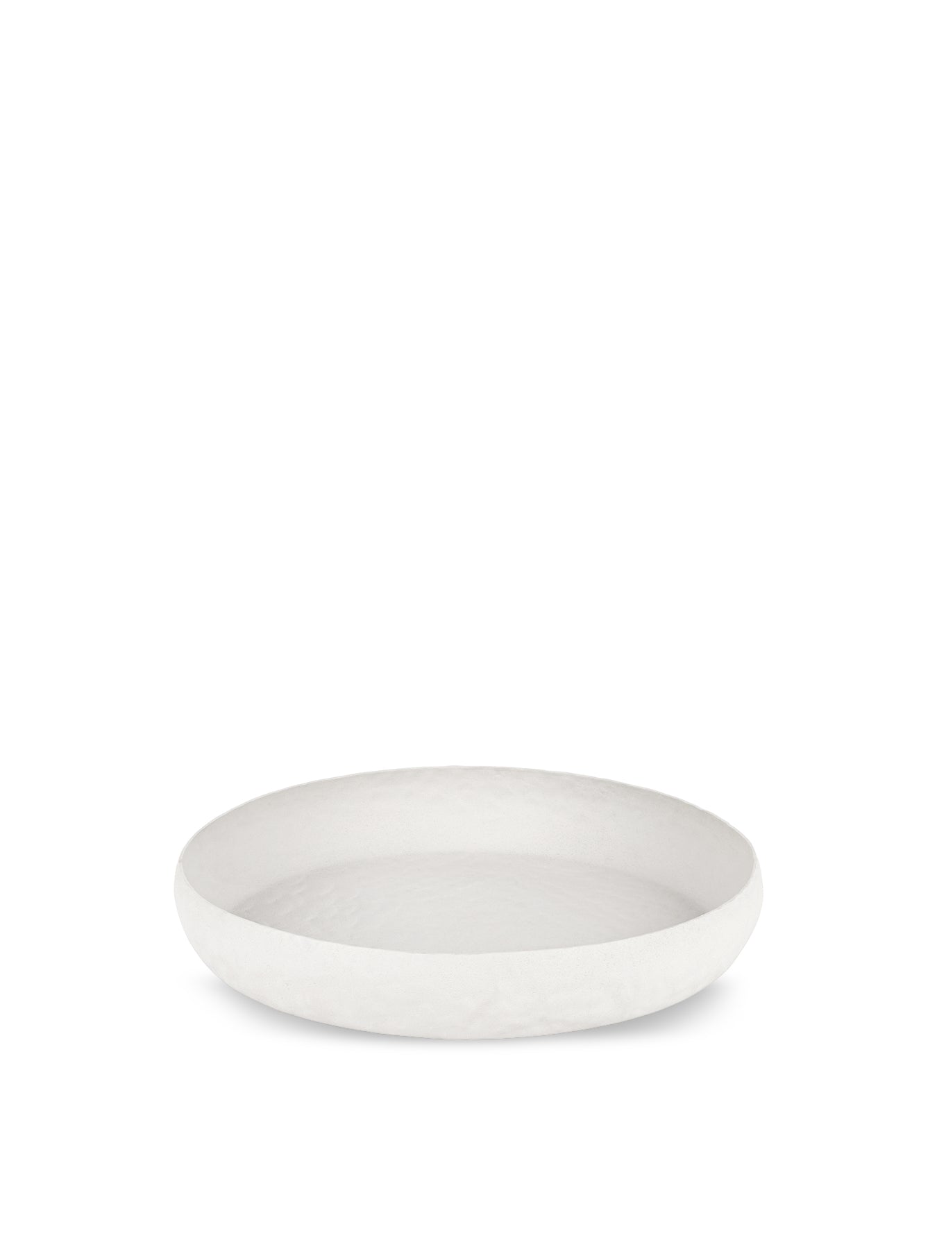 Samui Stonewash Round Platter Large White