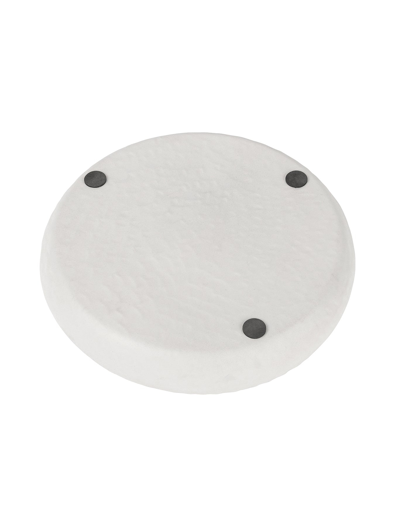 Samui Stonewash Round Platter Large White