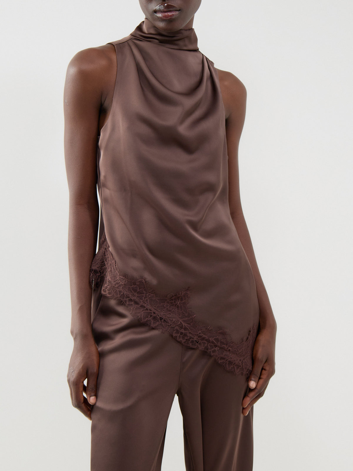 Breya Cowl Racer Top