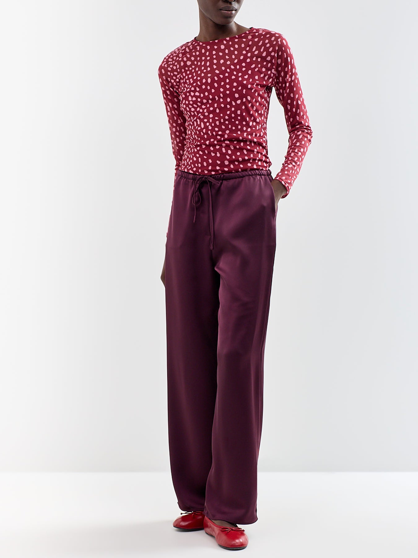 Breya Recycled Polyester Drawstring Trousers Fig