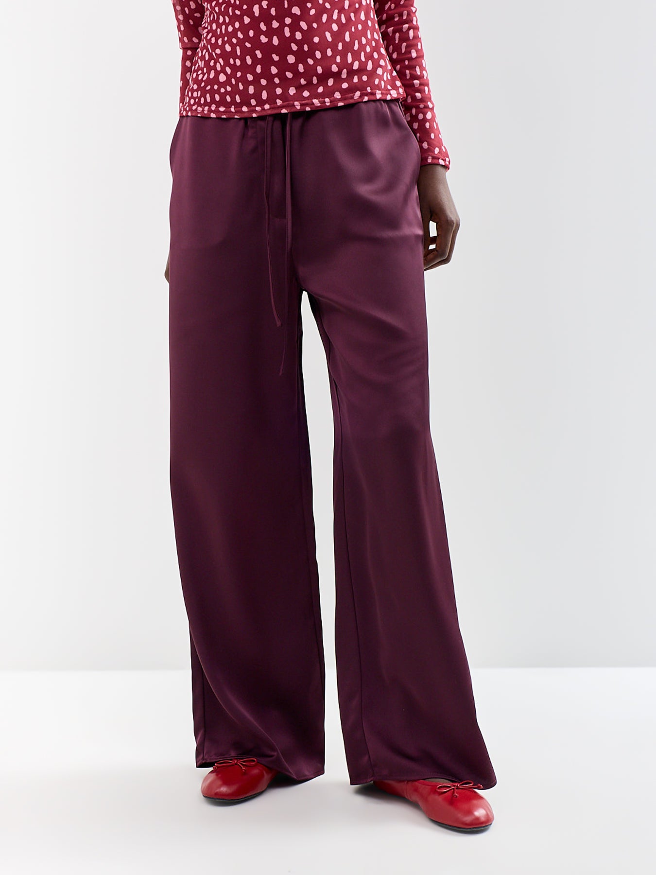 Breya Recycled Polyester Drawstring Trousers Fig