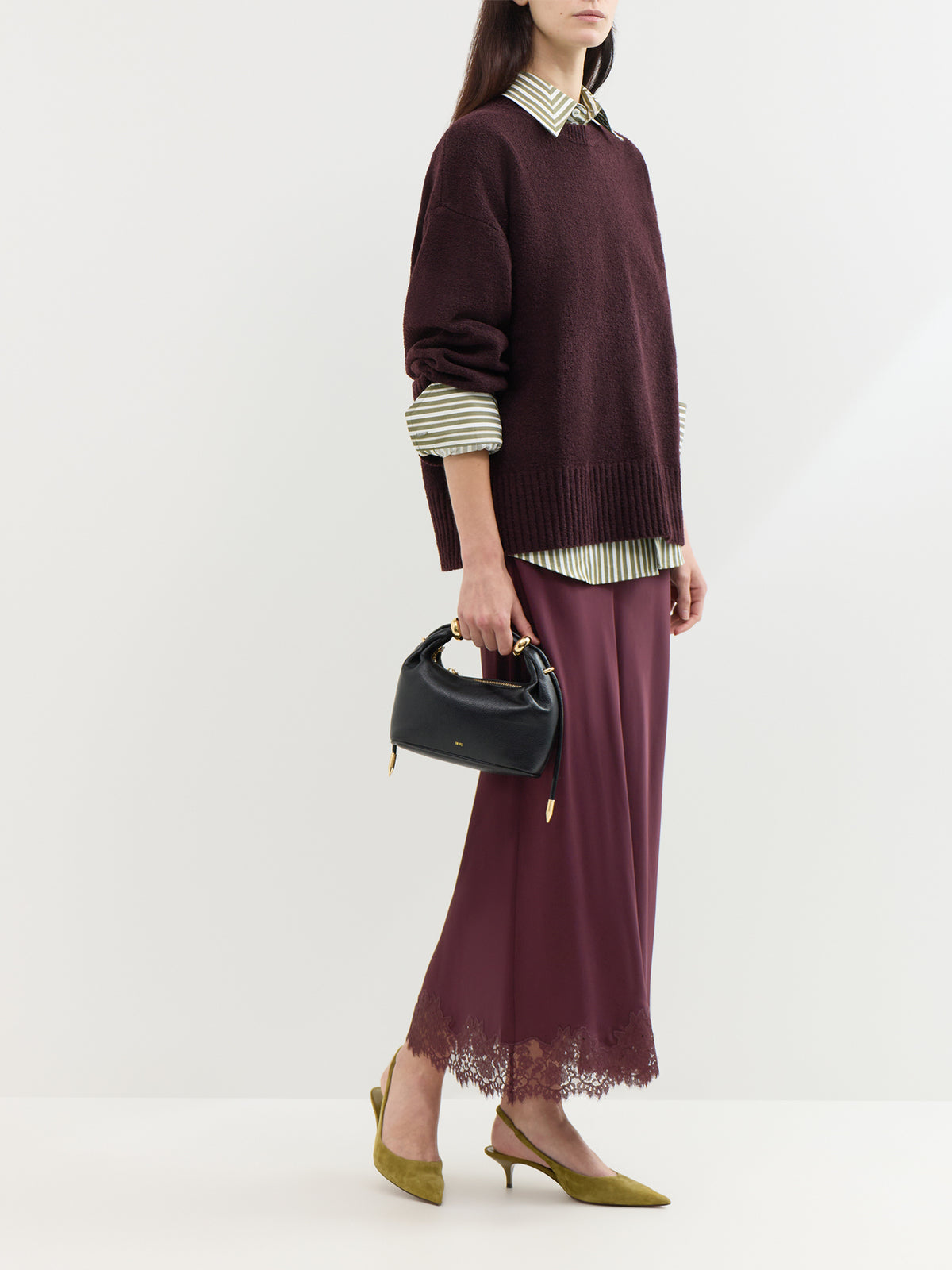 Camille Oversized Knit Jumper - Fig