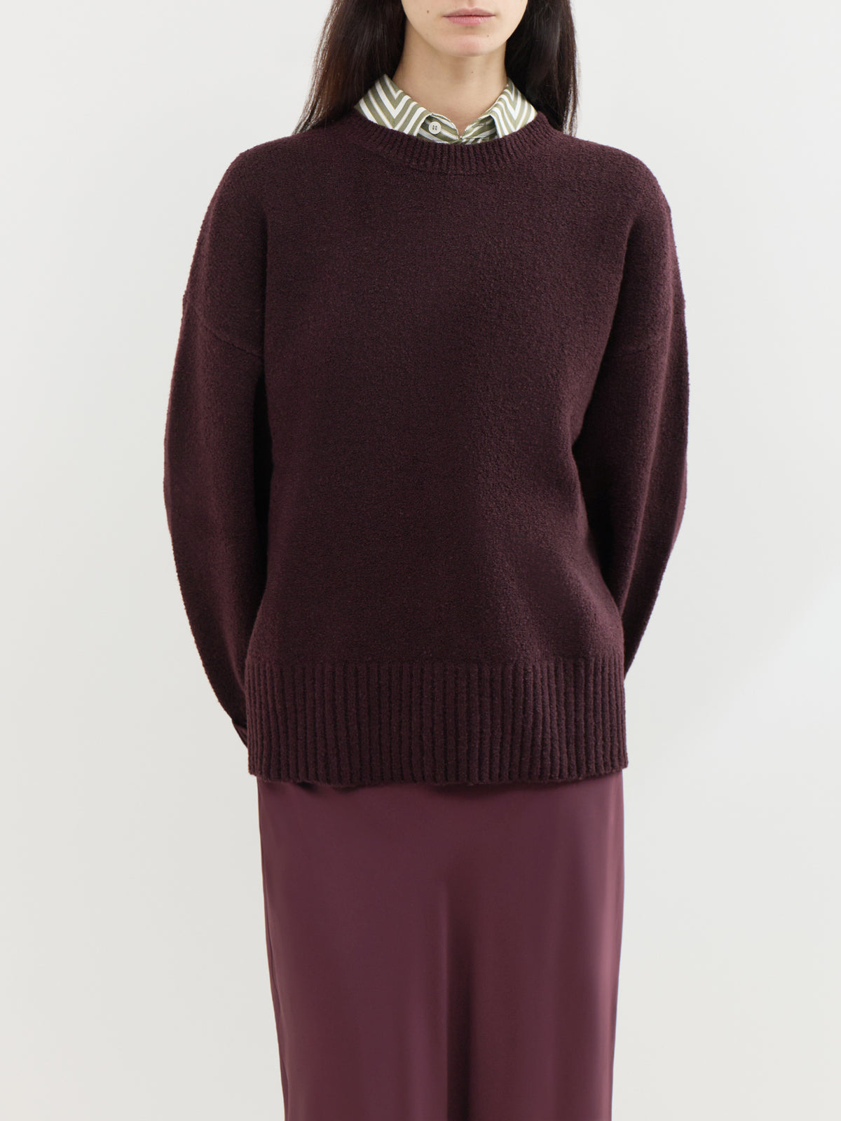Camille Oversized Knit Jumper - Fig