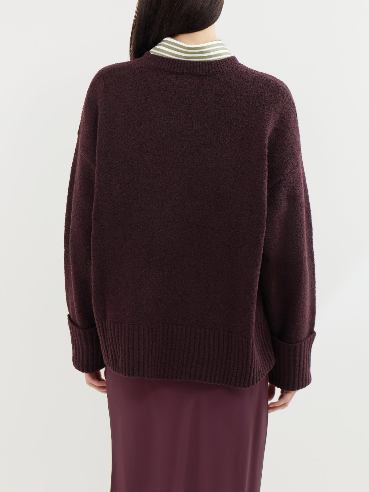 Camille Oversized Knit Jumper - Fig
