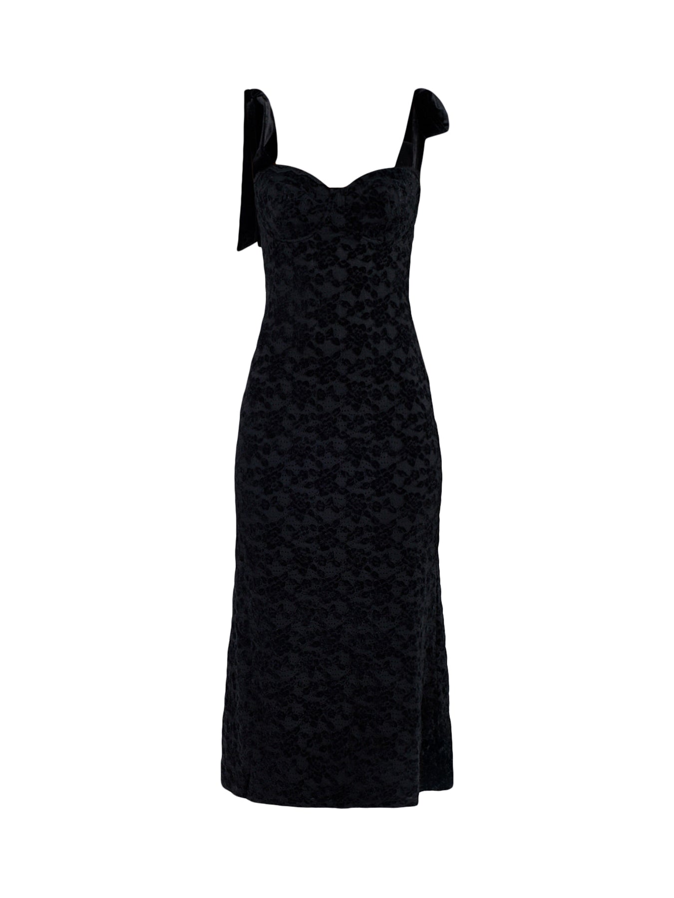 Serephina Lace Midaxi Dress Black