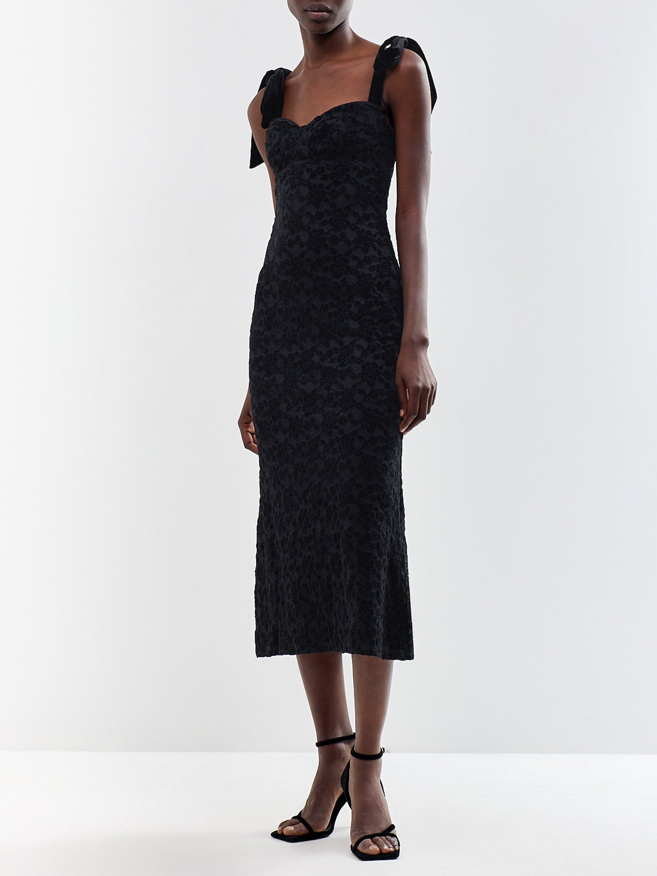 Serephina Lace Midaxi Dress Black