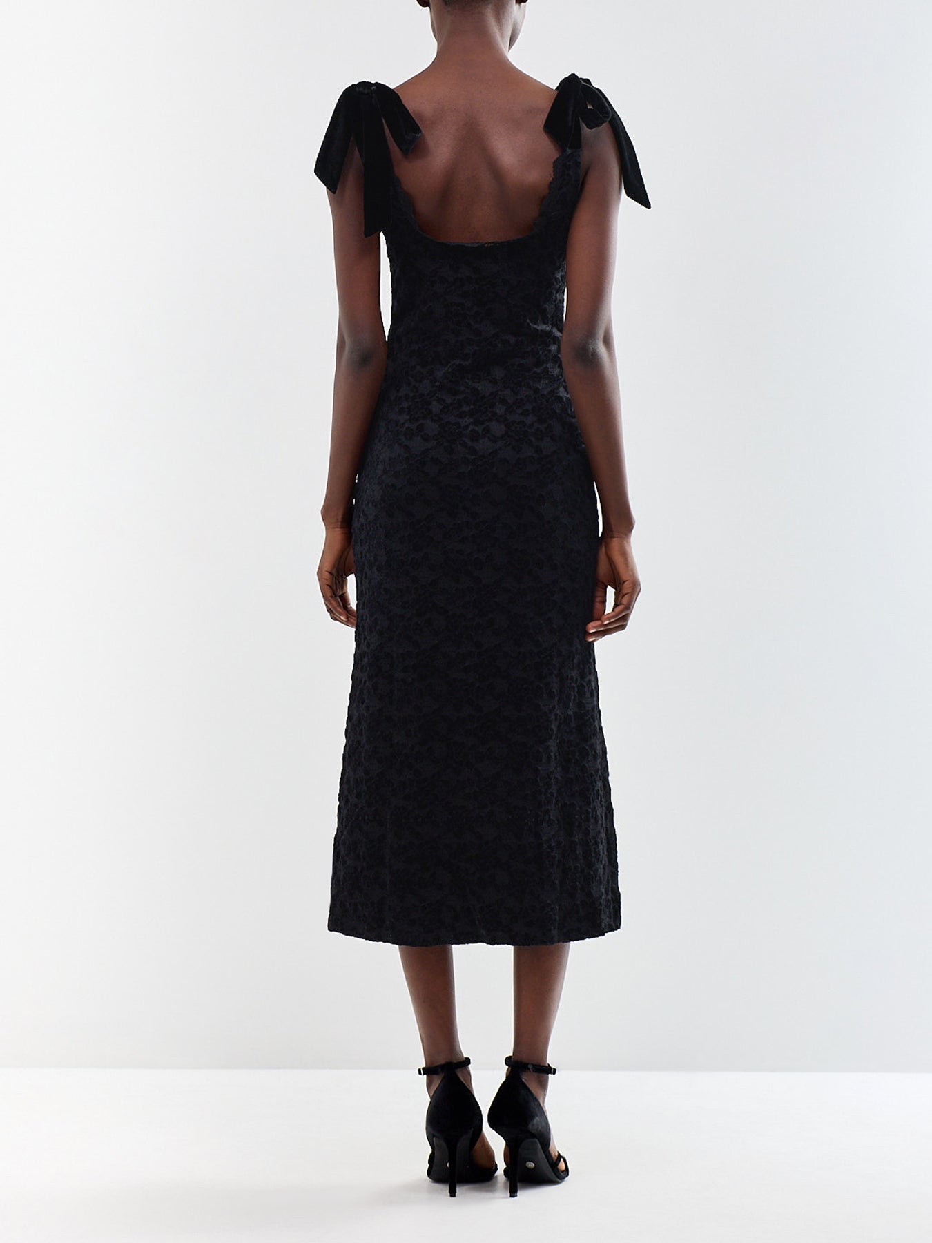 Serephina Lace Midaxi Dress Black