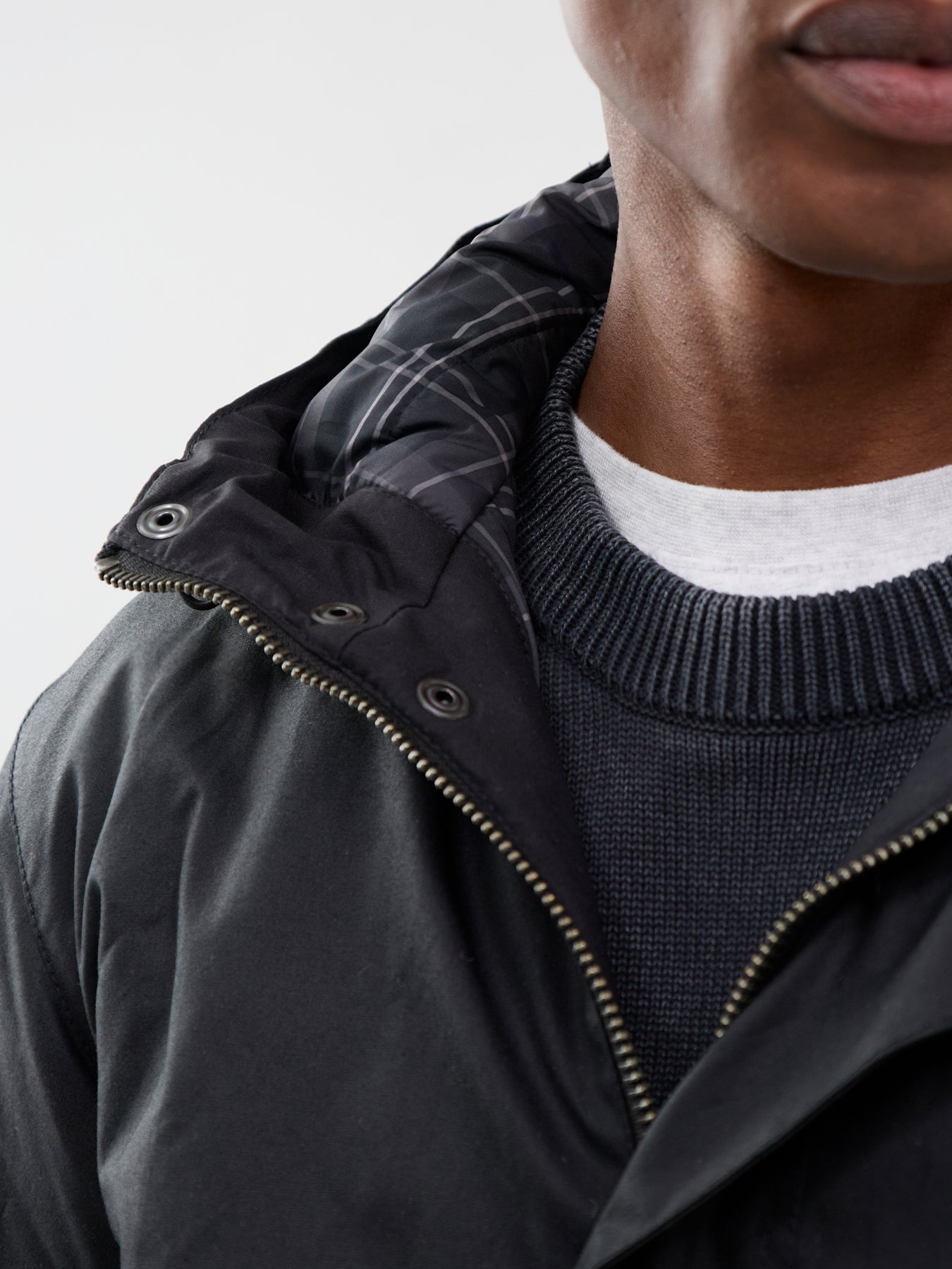 Barbour International Everrett Wax Jacket Black