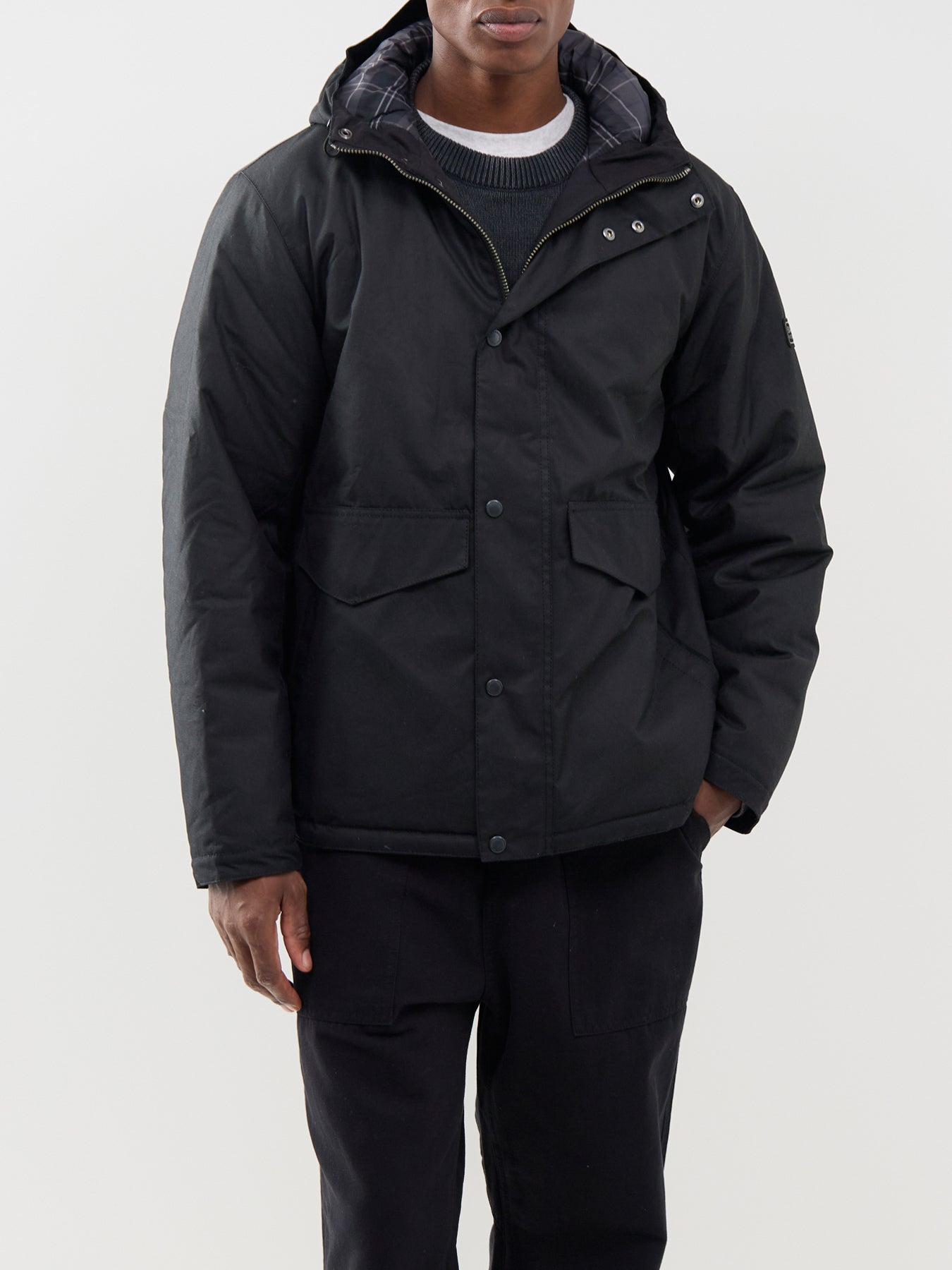 Barbour International Everrett Wax Jacket Black