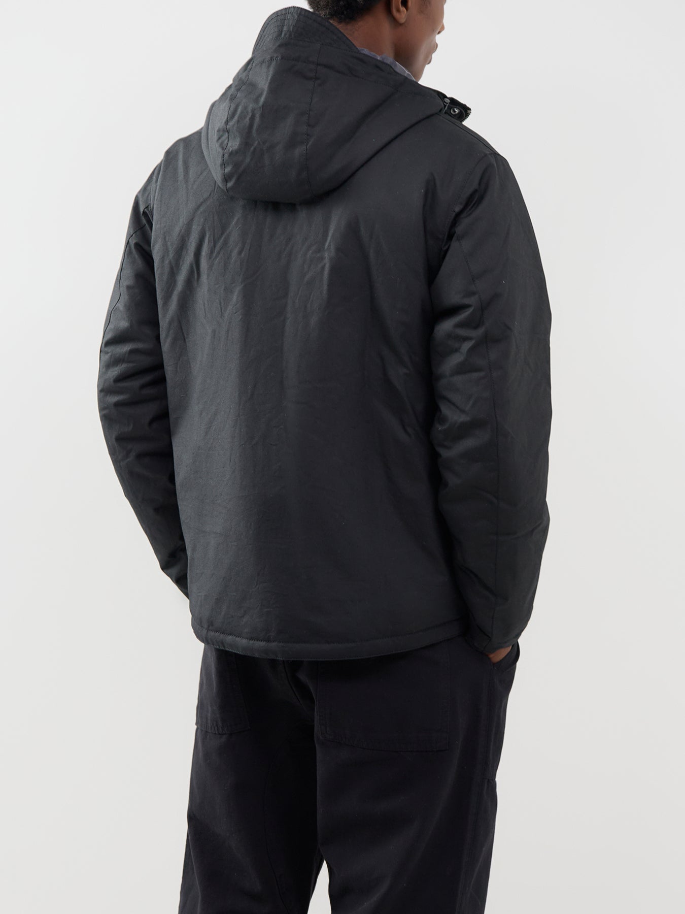 Barbour International Everrett Wax Jacket Black