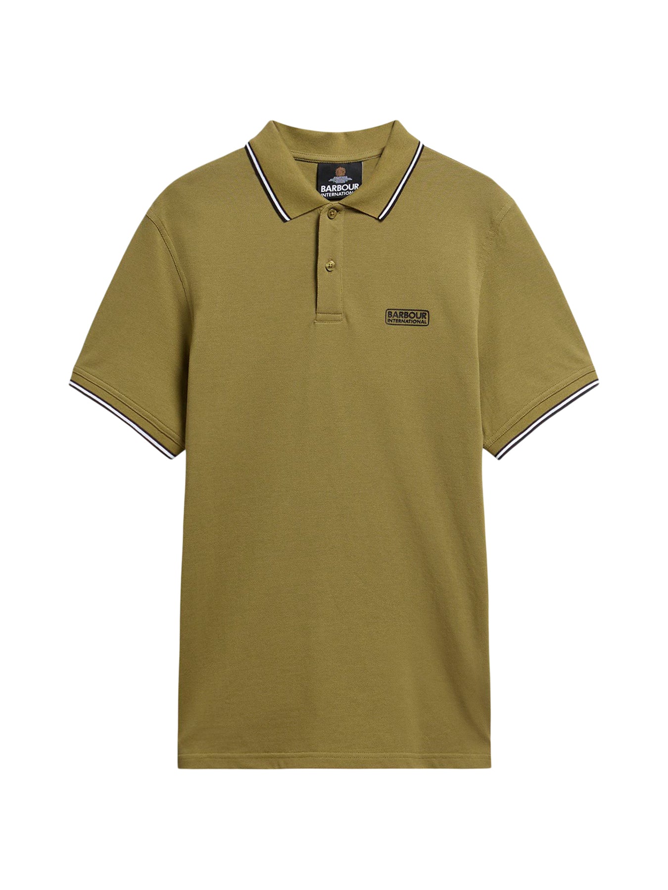 Evan Tipped Polo Shirt Green
