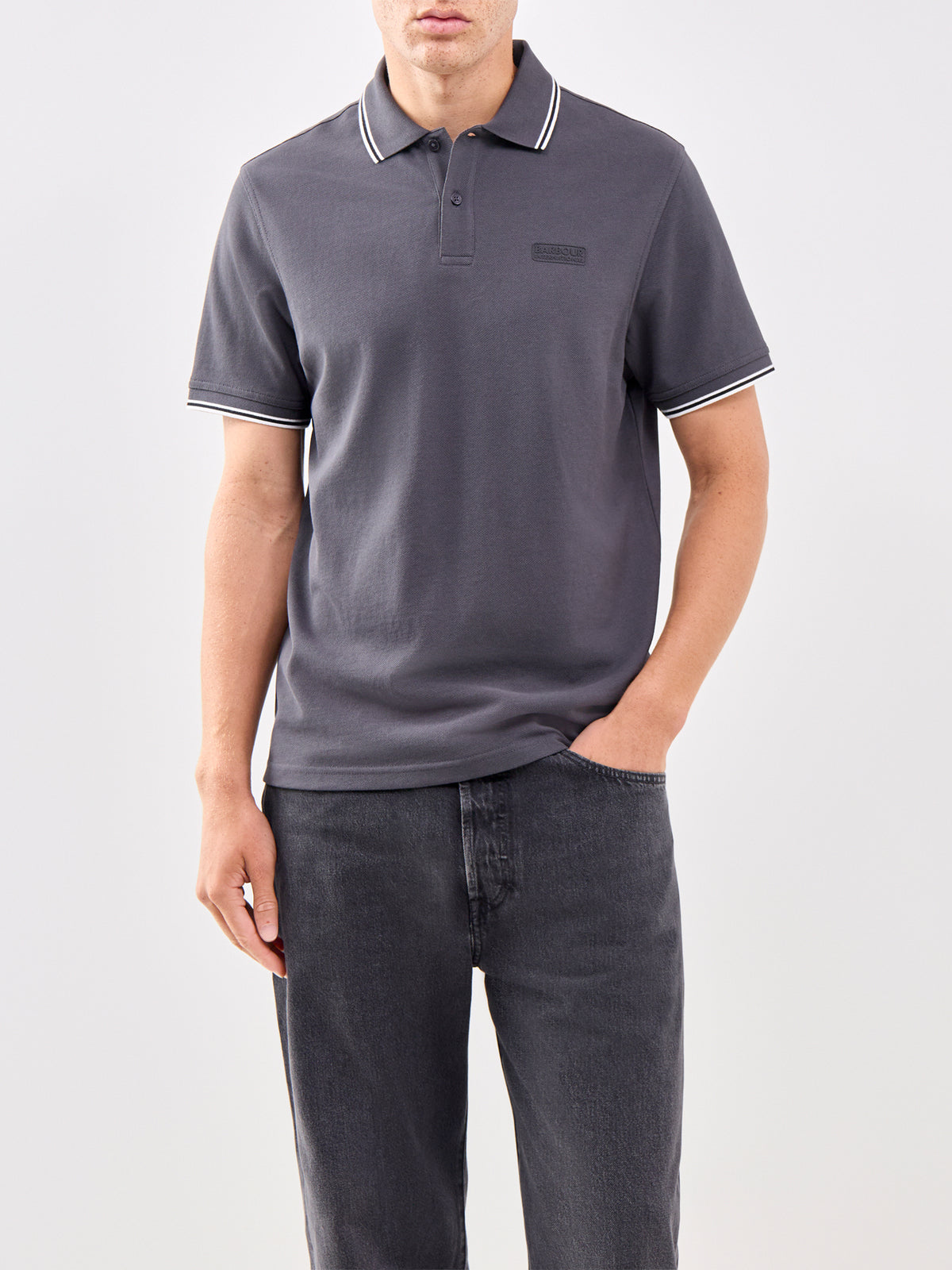 Evan Tipped Polo Shirt Green