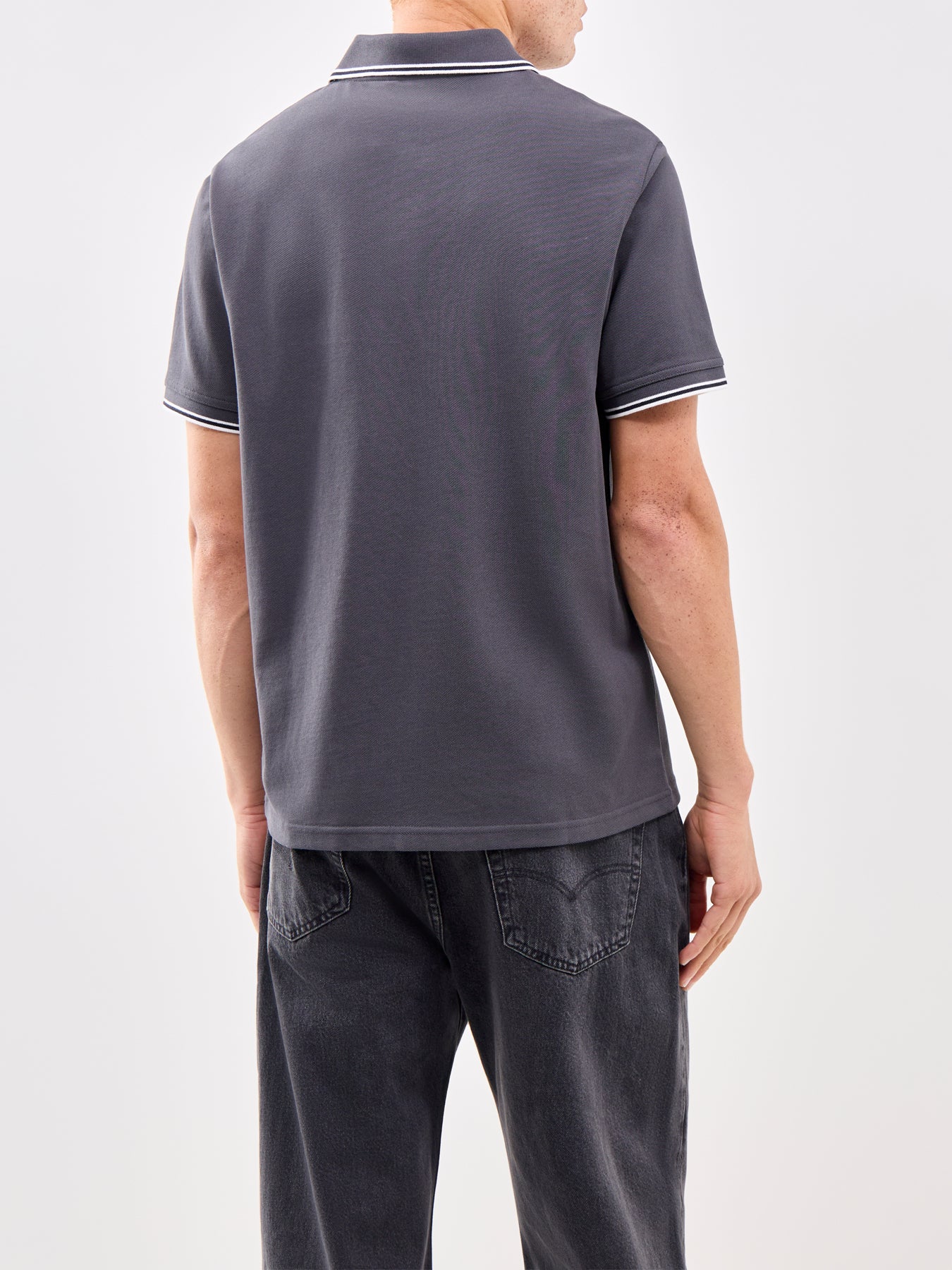Evan Tipped Polo Shirt Green