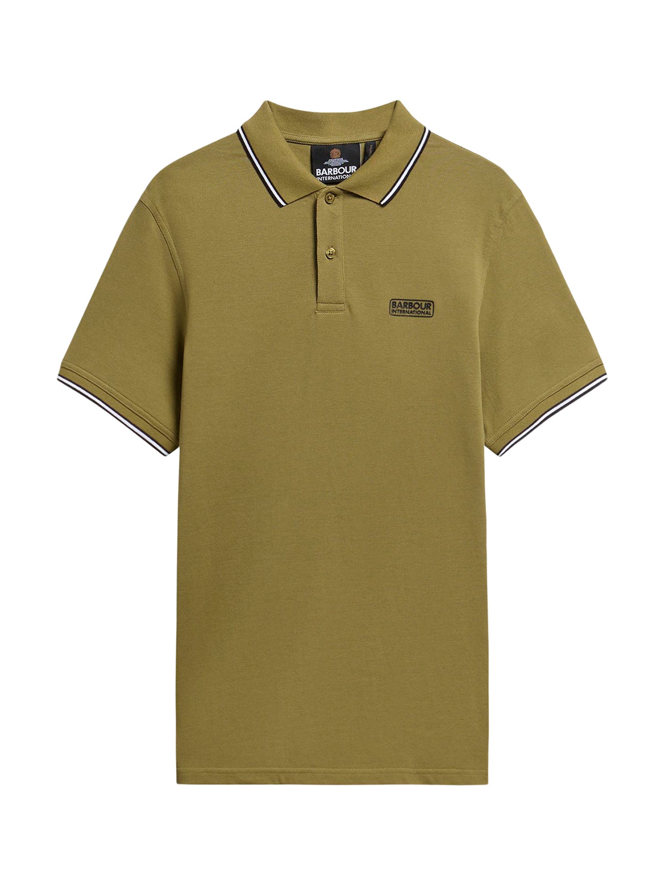 Evan Tipped Polo Shirt Green