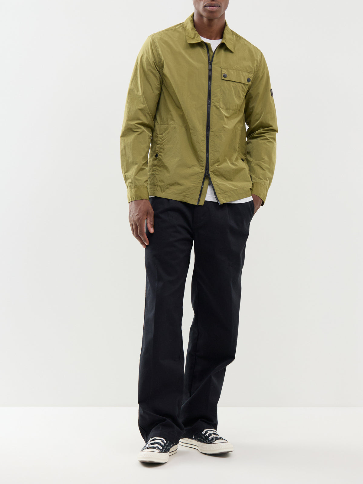 Barbour International Inline Overshirt Green