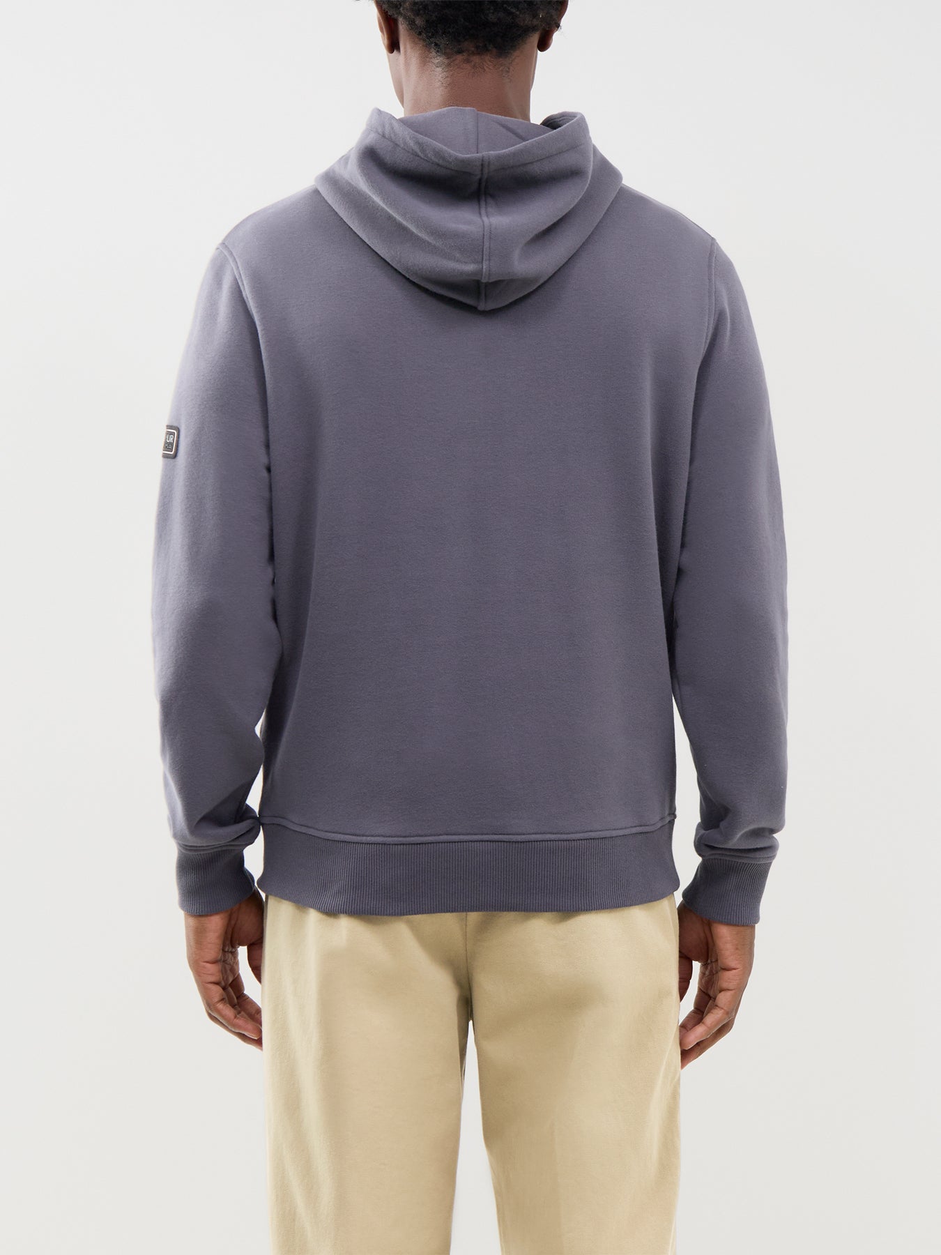 Inline Cotton Blend Hooded Sweatshirt Grey