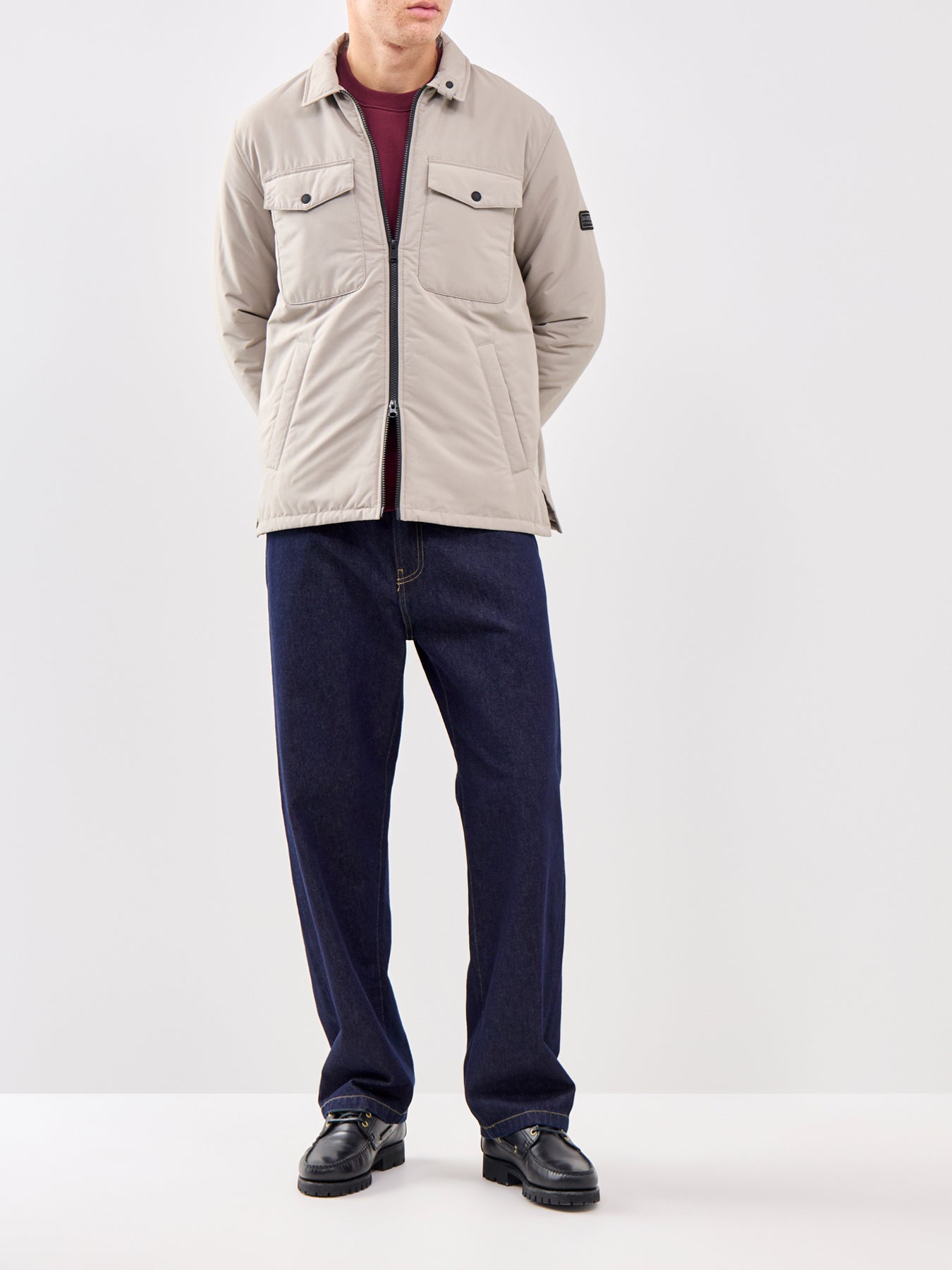 Distill Quilted Shirt Jacket Cream