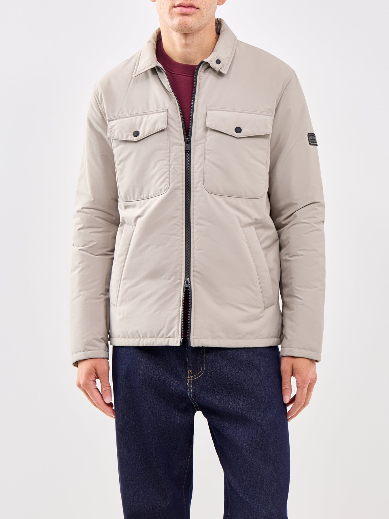 Distill Quilted Shirt Jacket Cream