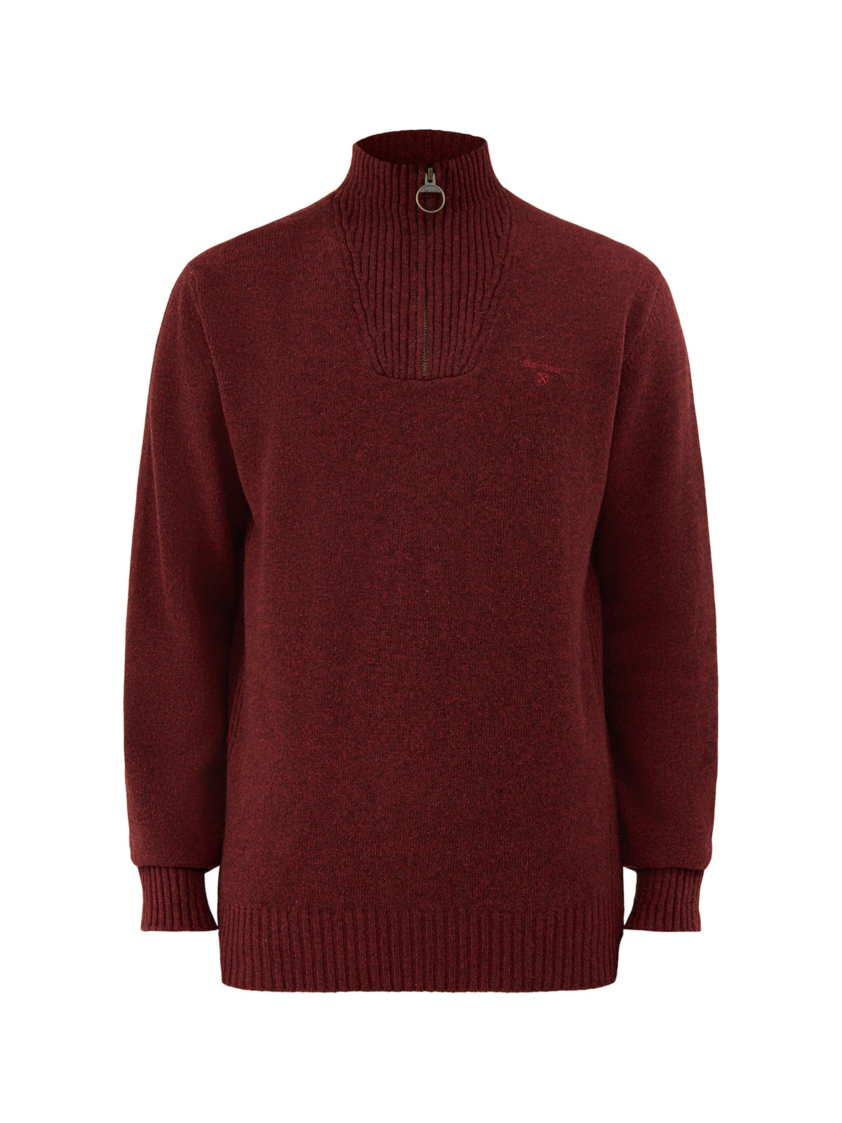Wool Essential Half-Zip Knitted Jumper