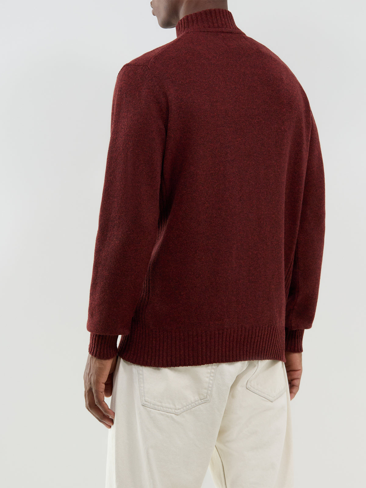 Wool Essential Half-Zip Knitted Jumper