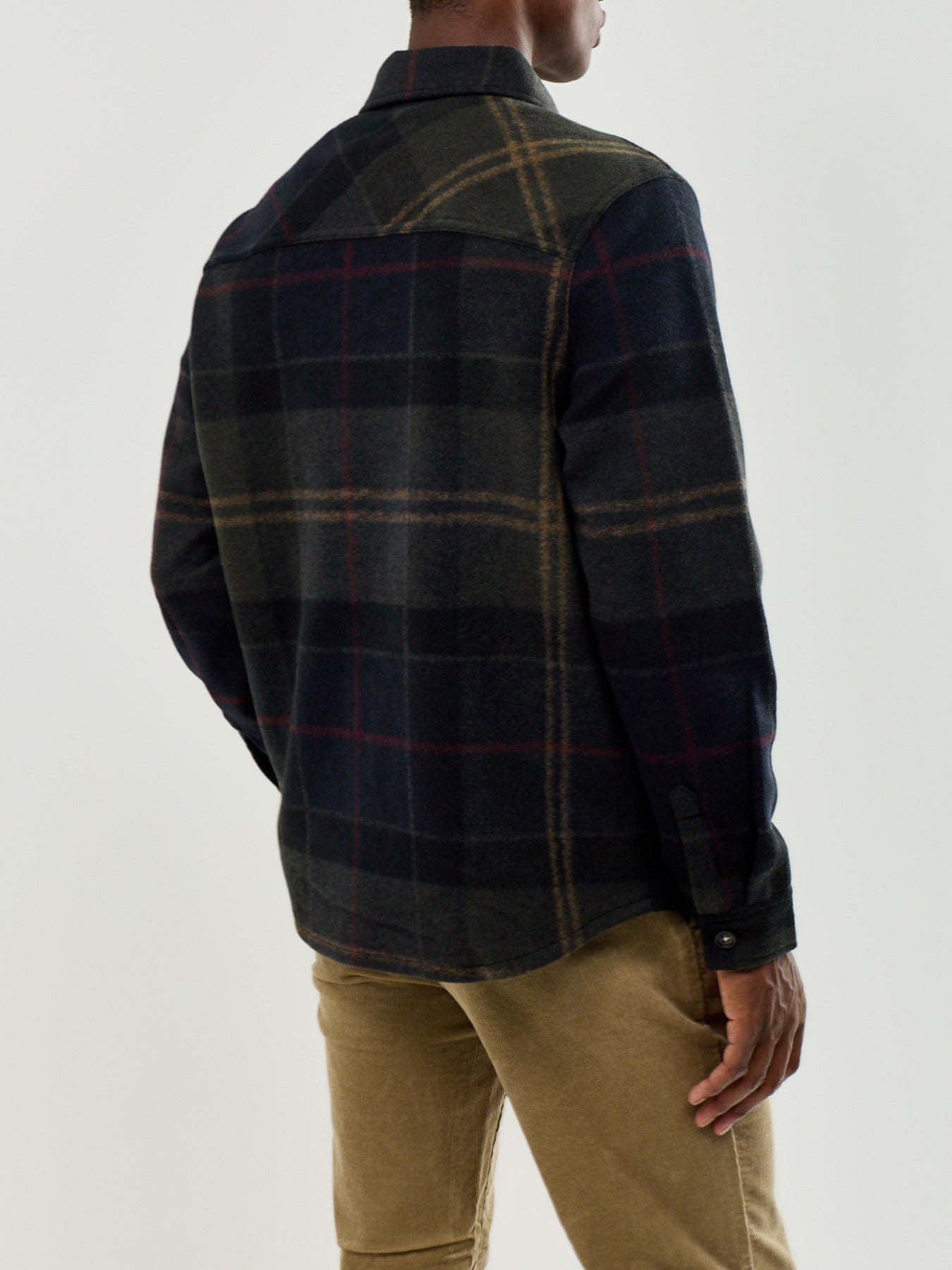 Men's Wool Blend Woodlane Brushed Check Overshirt