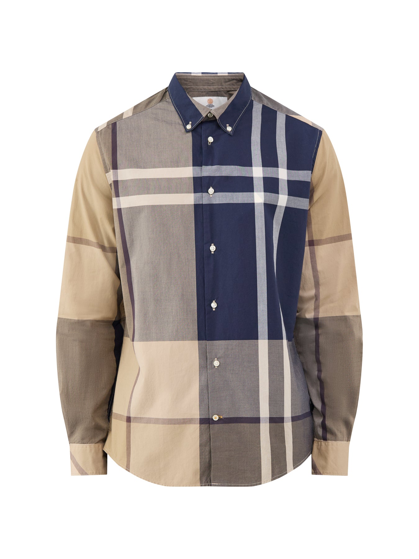 Oversized Tartan Dunoon Tailored Shirt In Birchwood Dress Tartan